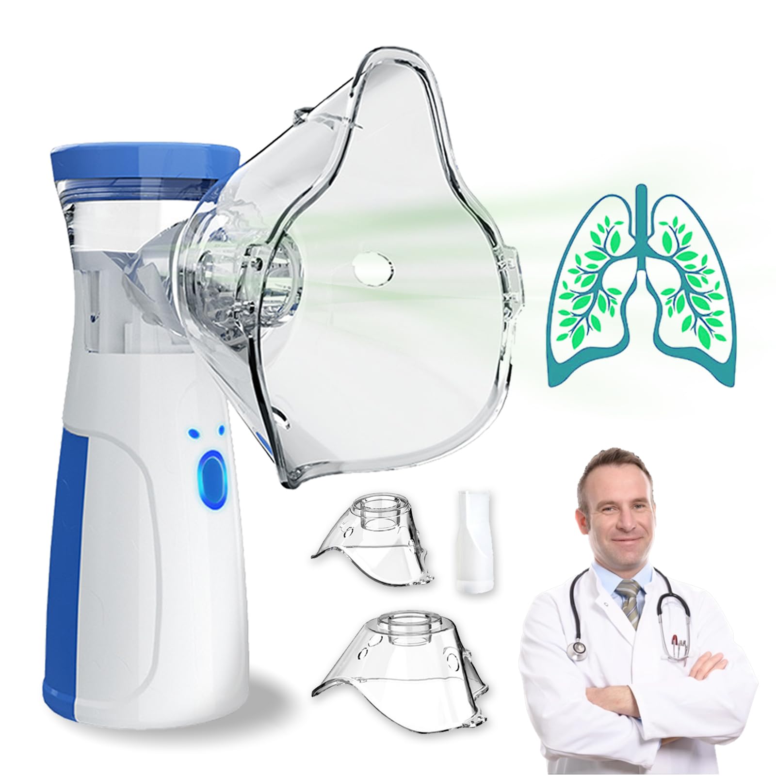 Handheld Nebuliser Machine Nebuliser with Portable Design  Designed Device Suit for Home and Travel Use