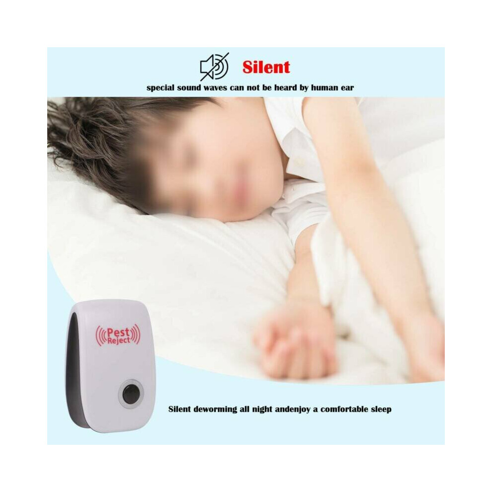 (4PCS) Ultrasonic Plug In Pest Repeller Deter Mouse Mice