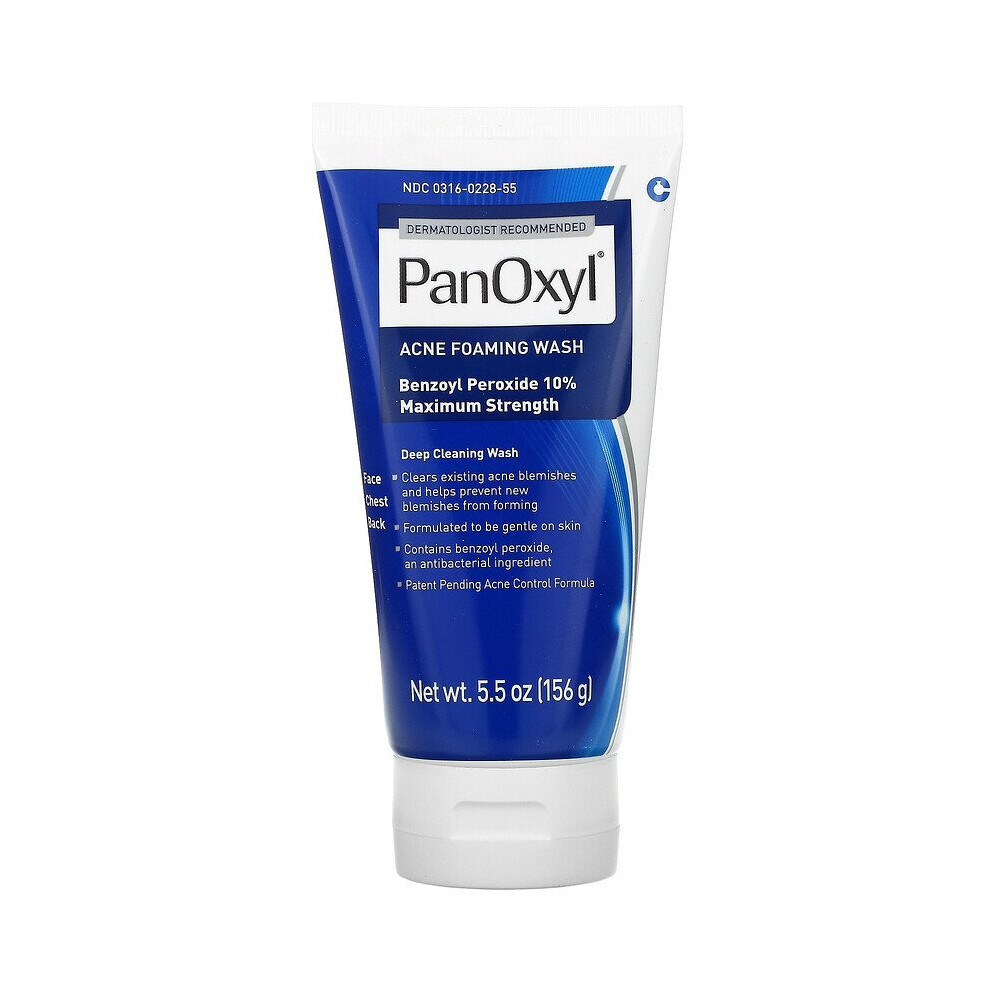 PanOxyl Acne Foaming Wash | Maximum Strength Acne Treatment