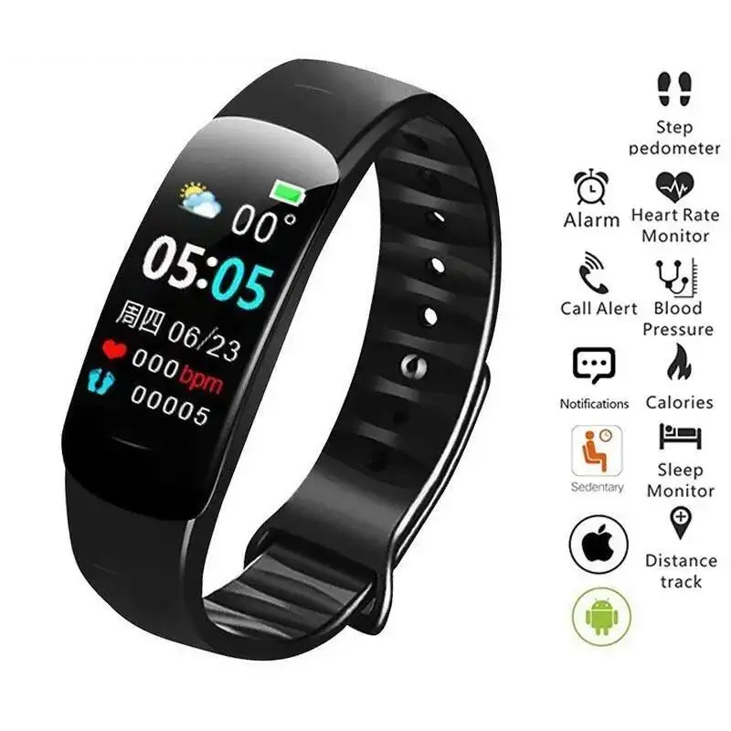 Smart Watch Men Women Bluetooth Step Counting Sports Bracelet Fitness Tracker Heart Rate Blood Pressure Sleep