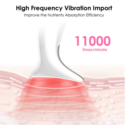 EMS Micro Current Color Light Temperature Sensing Neck Guide Neck Guard High Frequency Vibration Ion Facial Beauty Instrument