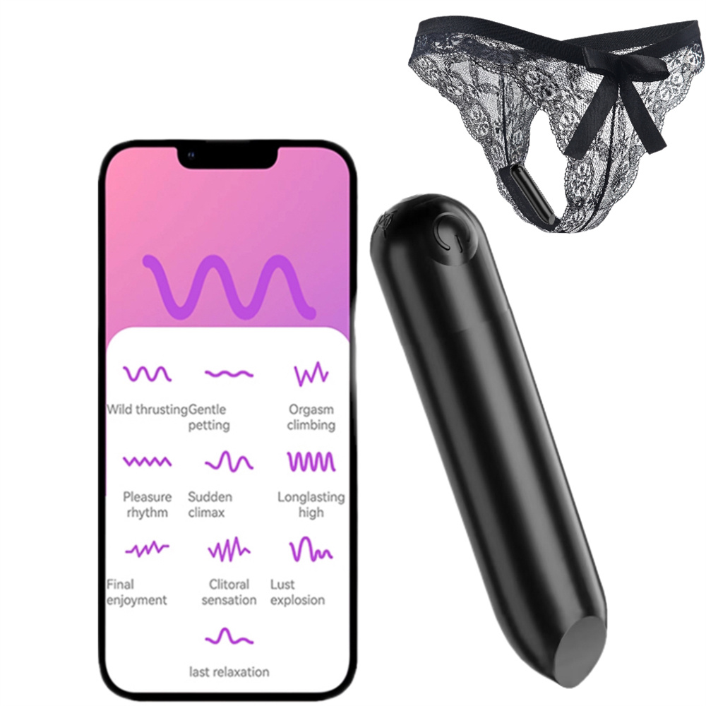 Mini Bullet Vibrator APP Bluetooth Control Clitoral G Spot Stimulation Massager Mini Anal Pussy Nipple Stimulator Adult Erotic Sex Toy for Women Orgasm