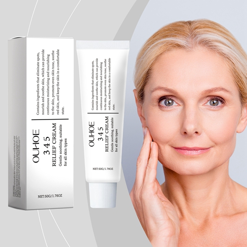 OUHOE Brightening Moisturizing Face Cream Facial skin, Hydrates Nourishes Tender Skin Soothing Skin Repair Korean Skincare Ointment Cream 50g