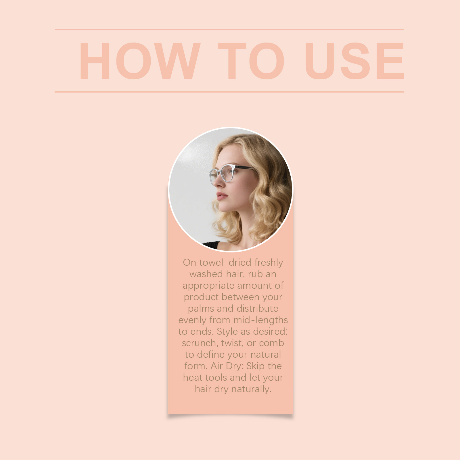 Air Dry Cream Keratin Hair Repair Treatment Castor Oil Coconut Oil Hair Styling Products Frizz Control Hair Smoothing Cream 100g