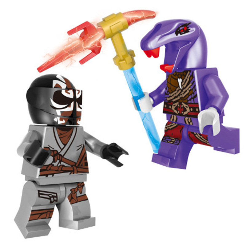 (12 Pcs) Ninja Series Mini Figures Mystery Set Building Blocks Exciting Toys to Discover Gift for Kids Party Supplies Collectible Series
