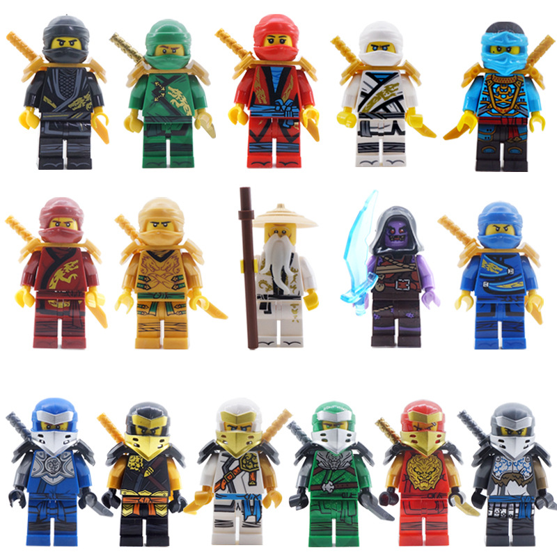 (12 Pcs) Ninja Series Mini Figures Mystery Set Building Blocks Exciting Toys to Discover Gift for Kids Party Supplies Collectible Series