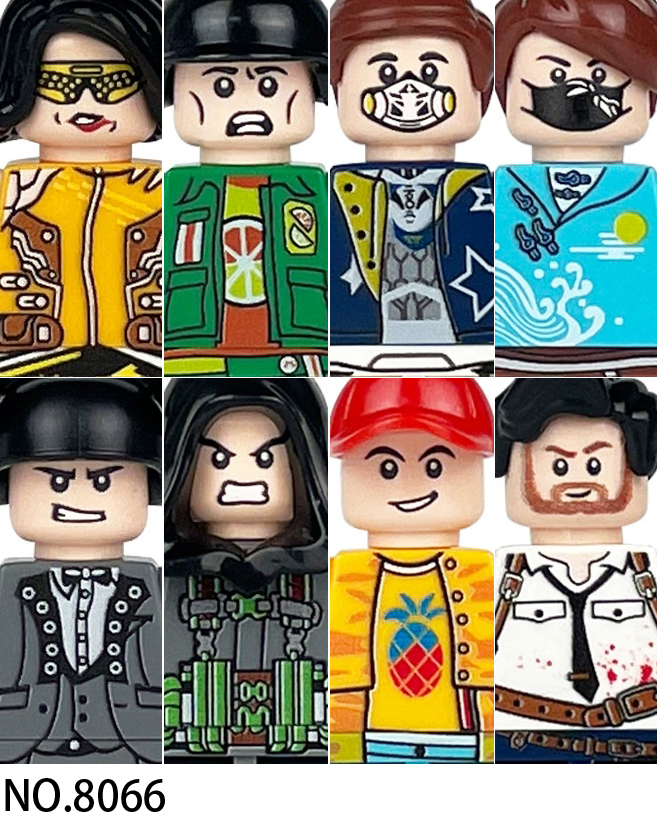 (Style D) City Profession Workers Mini Figures Building Blocks Doctor Nurse Patient Firefighter Painter Police Astronaut Farmer Bricks Toys