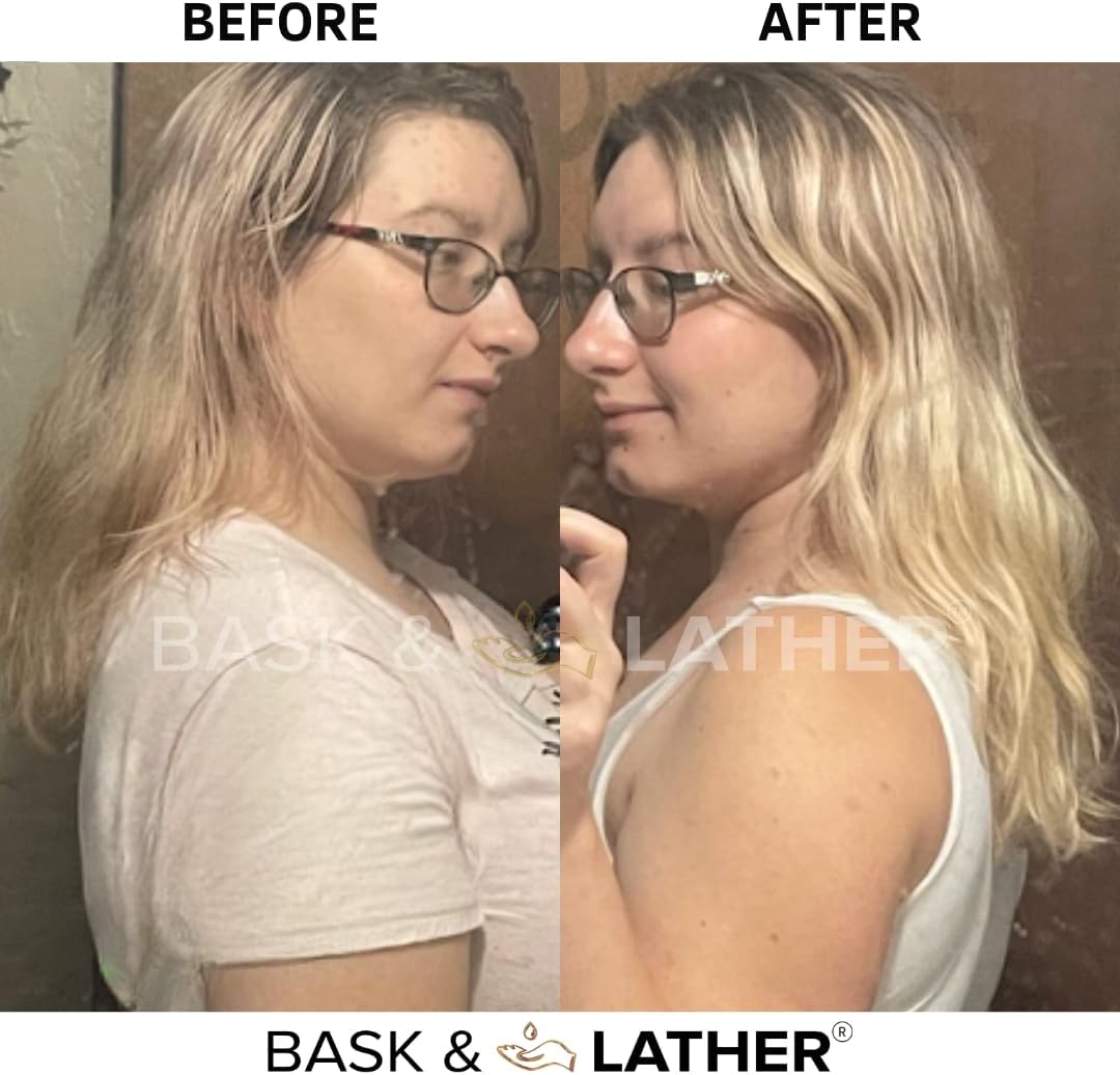 BASK LATHER Stimulating Oil For Scalp And Hair Growth Cold Pressed Blend Of Mint And Rosemary With Grape Seed For Hair Growth No Rinse Organic 59ml