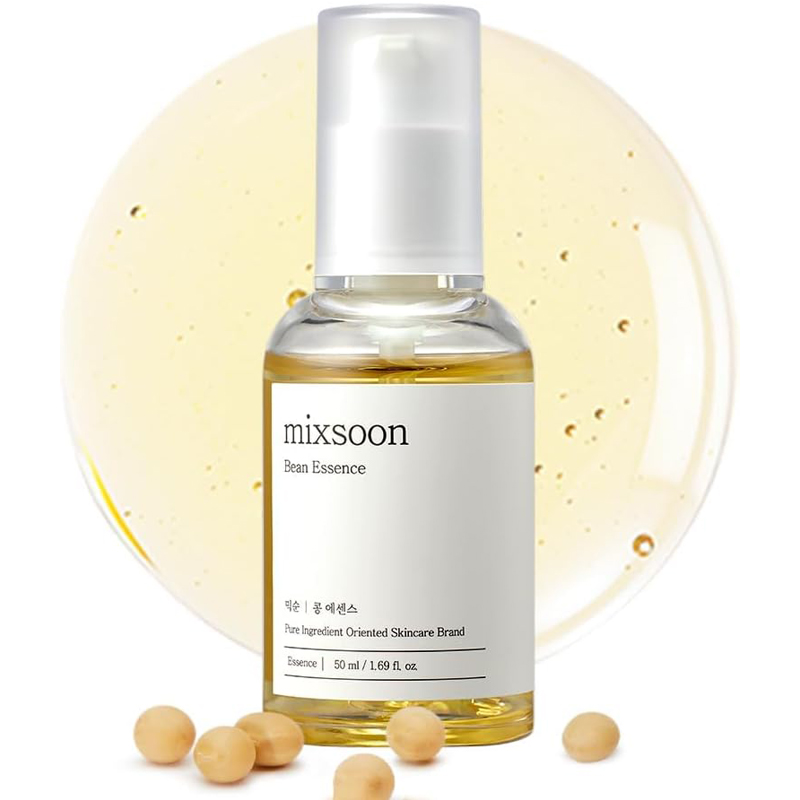 mixsoon Bean Essence 2-in-1 Gentle Liquid Exfoliant Hydrating Serum for Glass Skin Fermented Soybean Extract for Smooth Texture Pore Care Korean Skincare 50ml