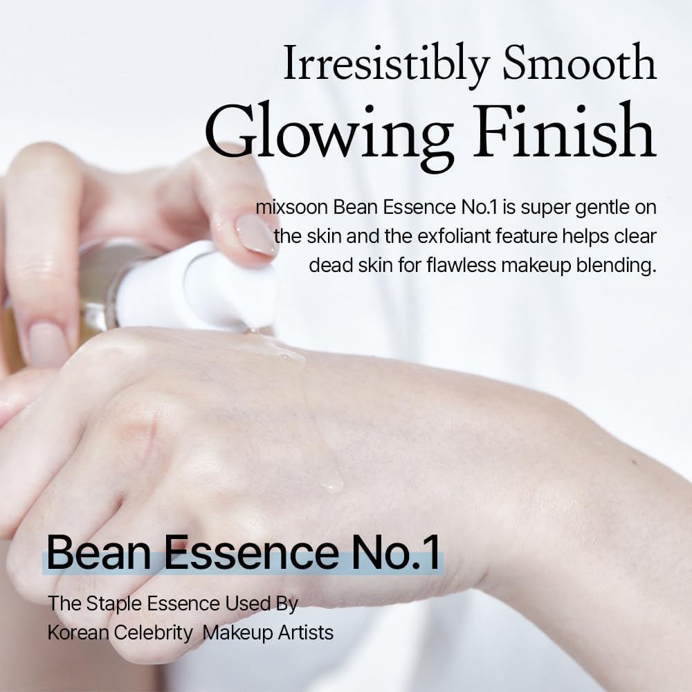 mixsoon Bean Essence 2-in-1 Gentle Liquid Exfoliant Hydrating Serum for Glass Skin Fermented Soybean Extract for Smooth Texture Pore Care Korean Skincare 50ml