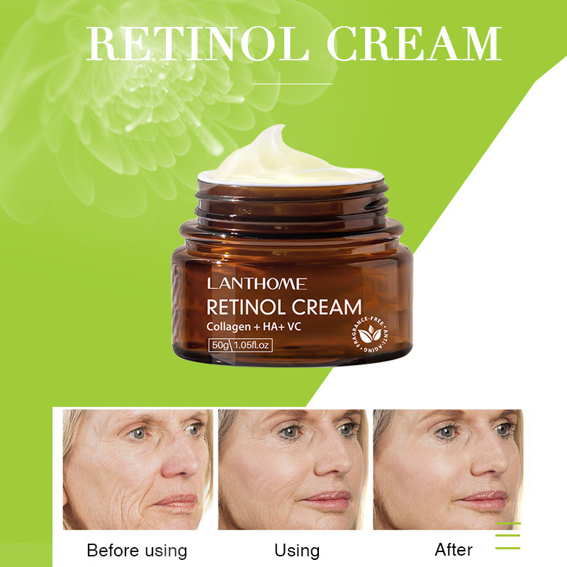 Retinol Cream 50ml Anti Aging Face Moisturiser for Skin Renewal Home Care Natural 50ml