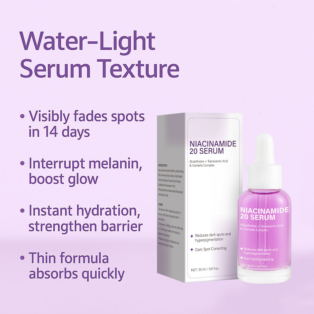 Niacinamide Brightening Anti Aging Essence Serum For Dull Uneven Skin Tone Daily Hydrating Facial Rejuvenating Care 30ml