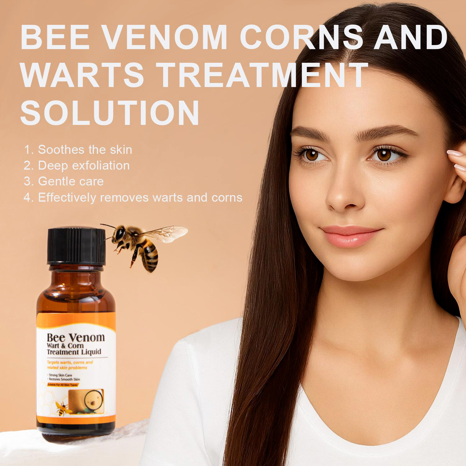 Bee Venom Corn And Wart Care Liquid Soothing Softening For Hands And Feet Daily Skin Treatment