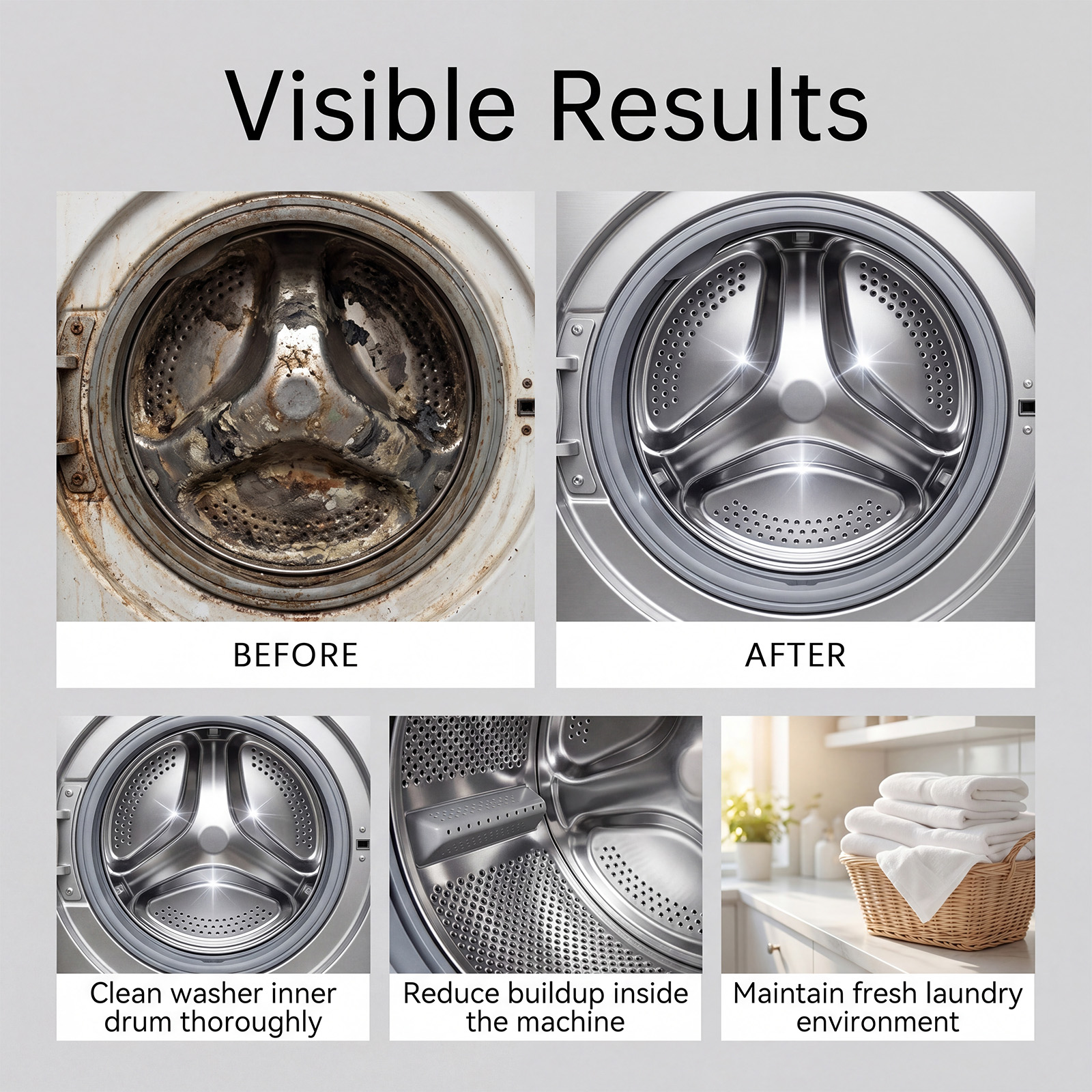 Washing Machine Cleaning Tablet Daily Household Washing Machine Inner Tub Rubber Sealing Ring Pipeline Dirt Remover Care Product