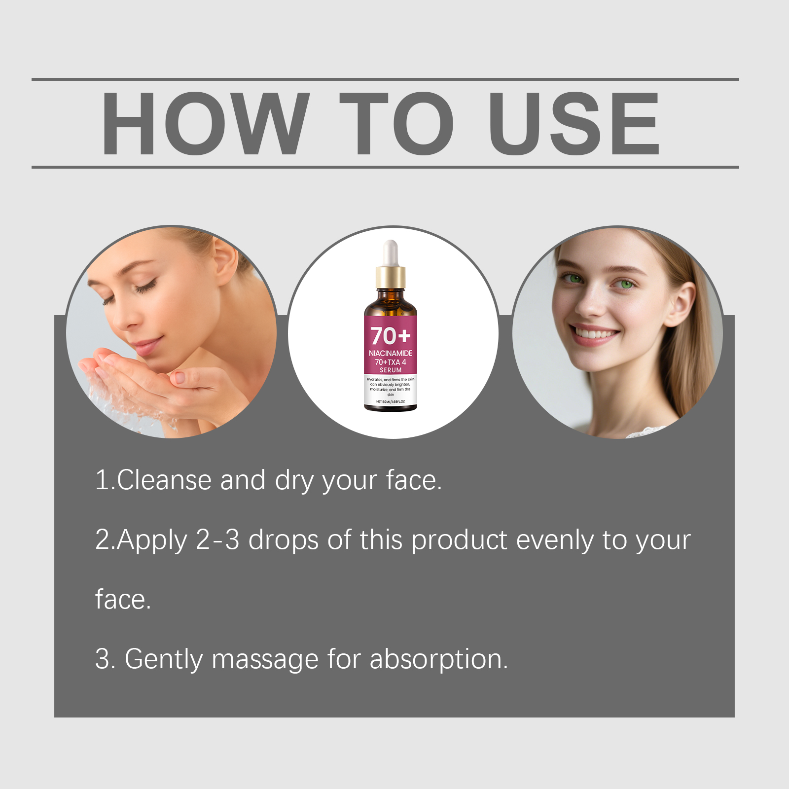 Nicotinamide Facial Essence Liquid Hydrating Moisturizing Lubricating Smoothing Brightening Refining Tender Soft Smooth Facial Skin