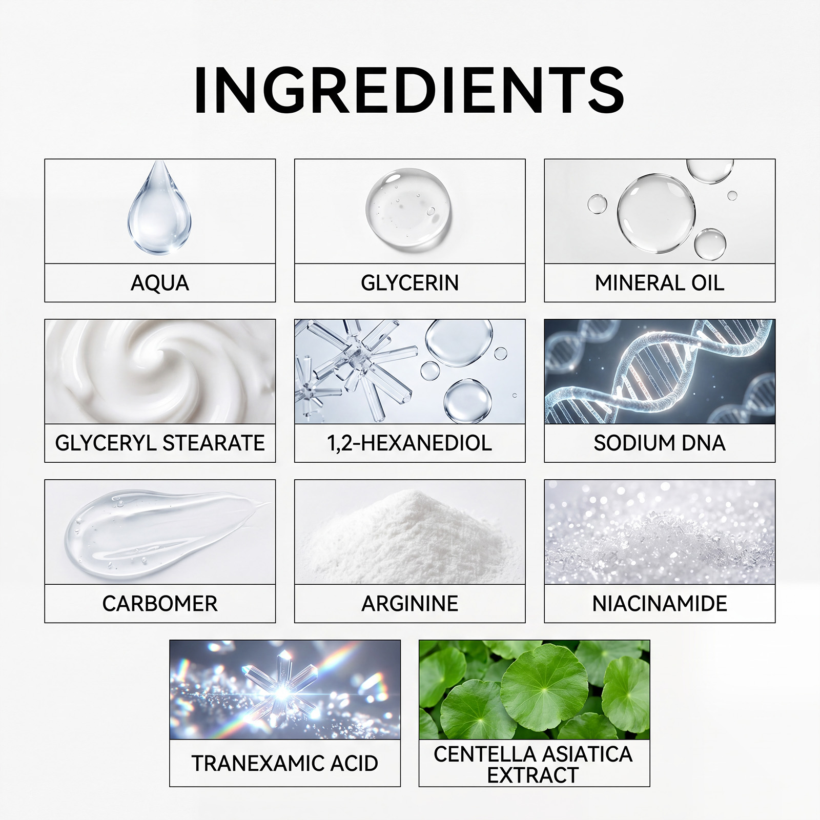 Brightening Moisturizing Gel Mild Refreshing Hydrating Soft Glossy Daily Facial Skin Care Treatment