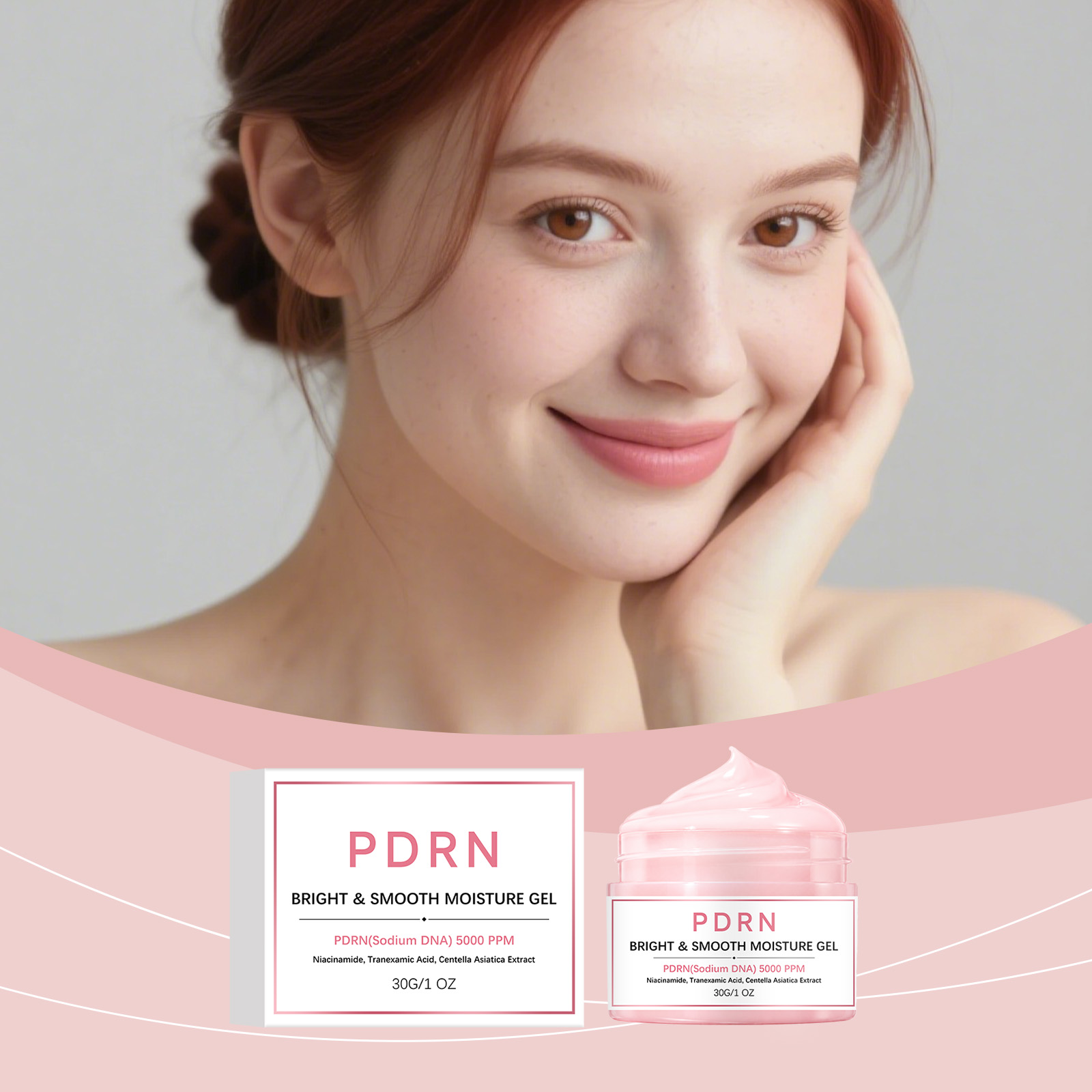 Brightening Moisturizing Gel Mild Refreshing Hydrating Soft Glossy Daily Facial Skin Care Treatment