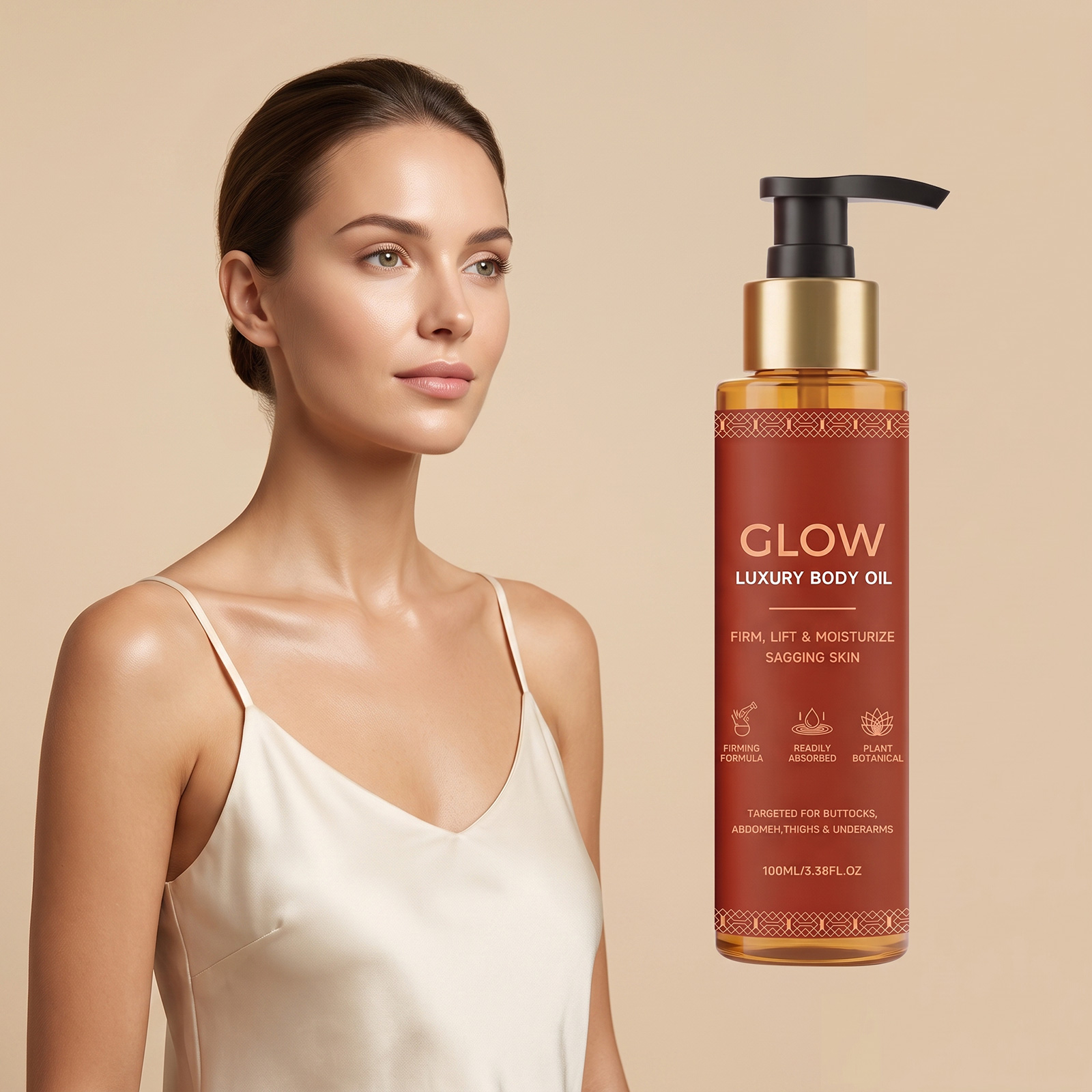 Brightening Body Oil Soft Light Smooth Shiny Fresh Hydrating Quick Absorb Non Sticky Care Skin Whole Body
