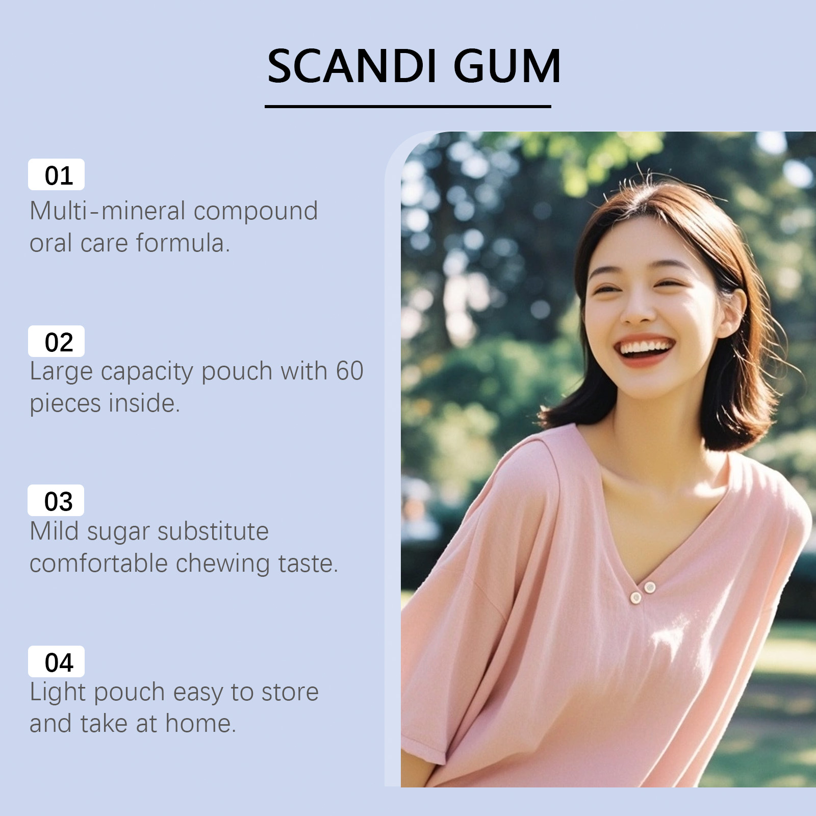 Refreshing Bright Clean Chewing Gum Fresh Teeth Protection Mild Care Daily Clean Mouth Improve Tooth Breath