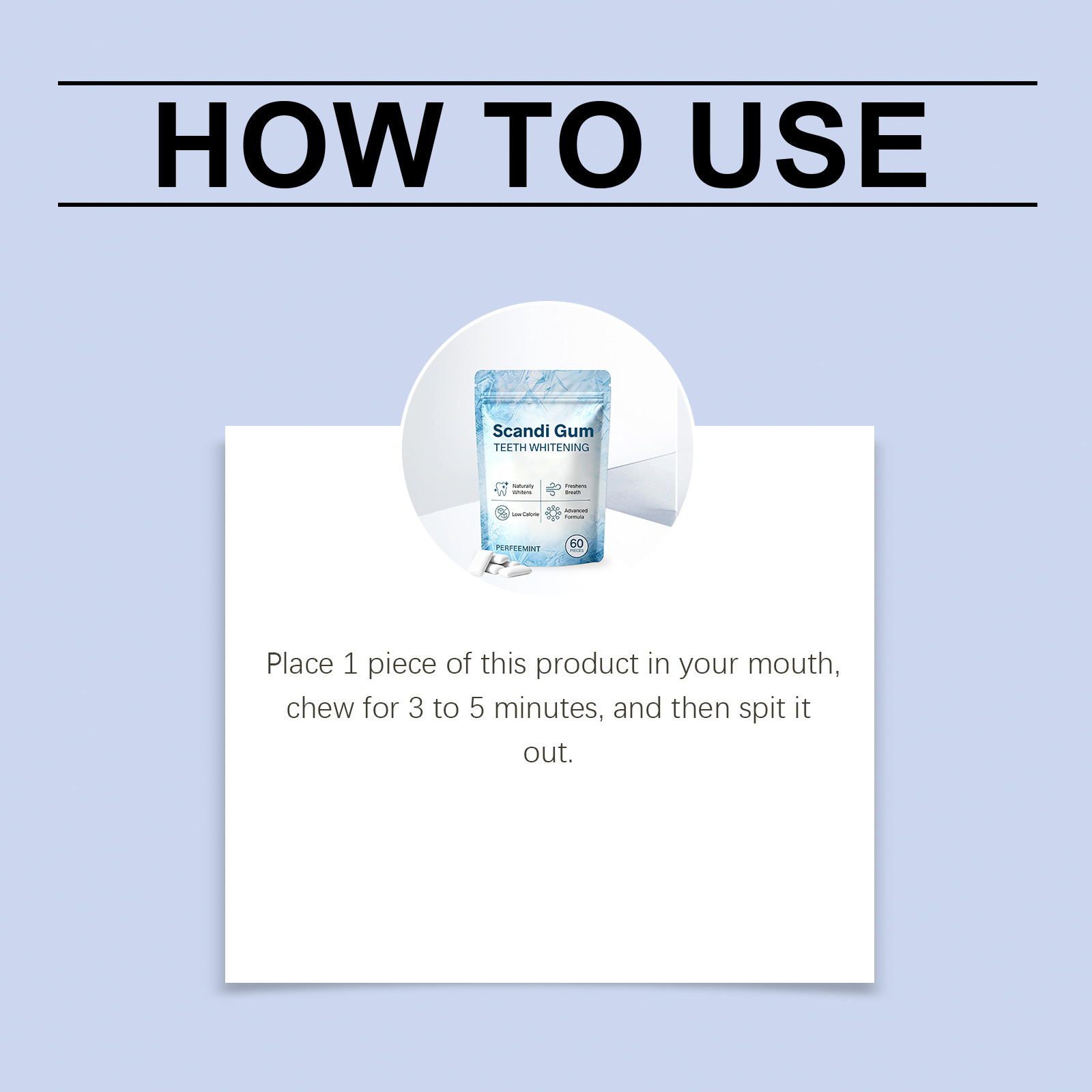 Refreshing Bright Clean Chewing Gum Fresh Teeth Protection Mild Care Daily Clean Mouth Improve Tooth Breath
