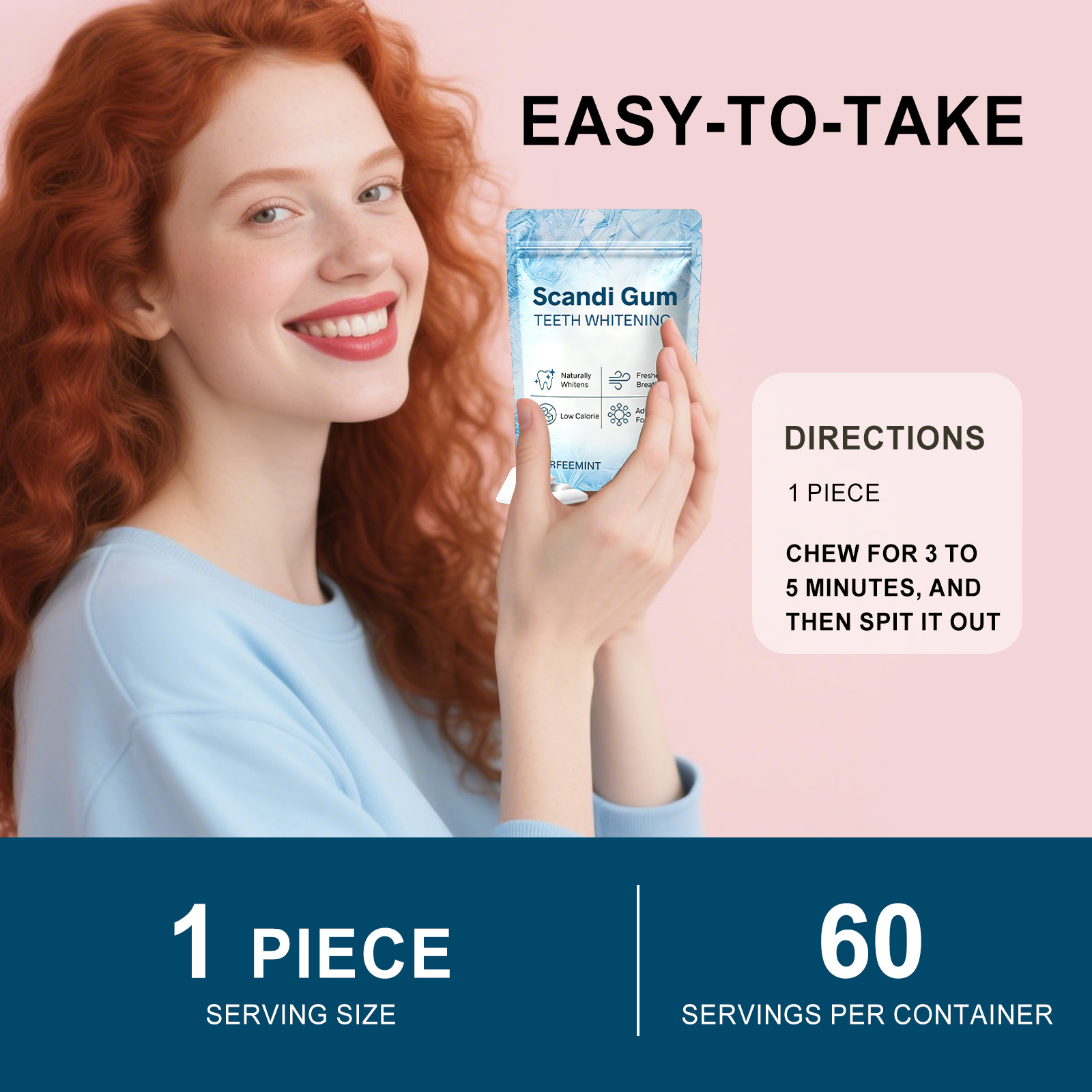 Refreshing Bright Clean Chewing Gum Fresh Teeth Protection Mild Care Daily Clean Mouth Improve Tooth Breath