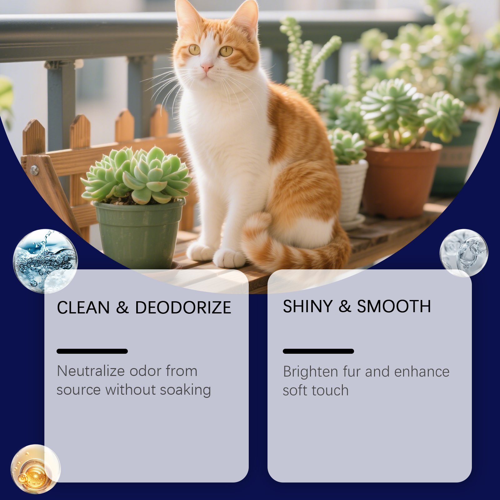 Pet Hair Cleansing Liquid Daily Cleaning Fluffy Soft Tangle Free Comfortable Refreshing Care For Cats And Dogs