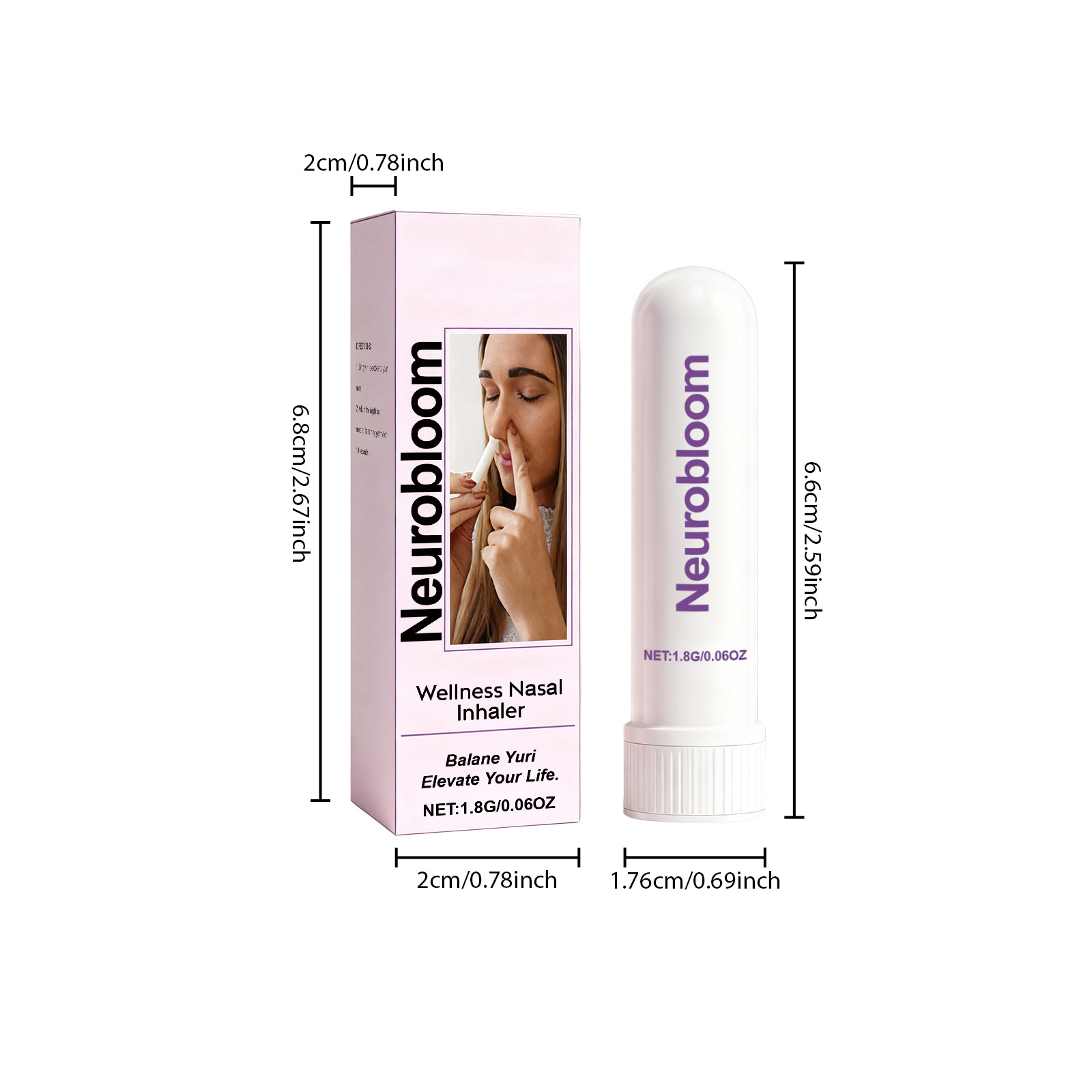 Body Care Nasal Inhaler Mild Protection Cozy Refreshing Portable Daily Nose Care Tool Soft Gentle Clean Fresh