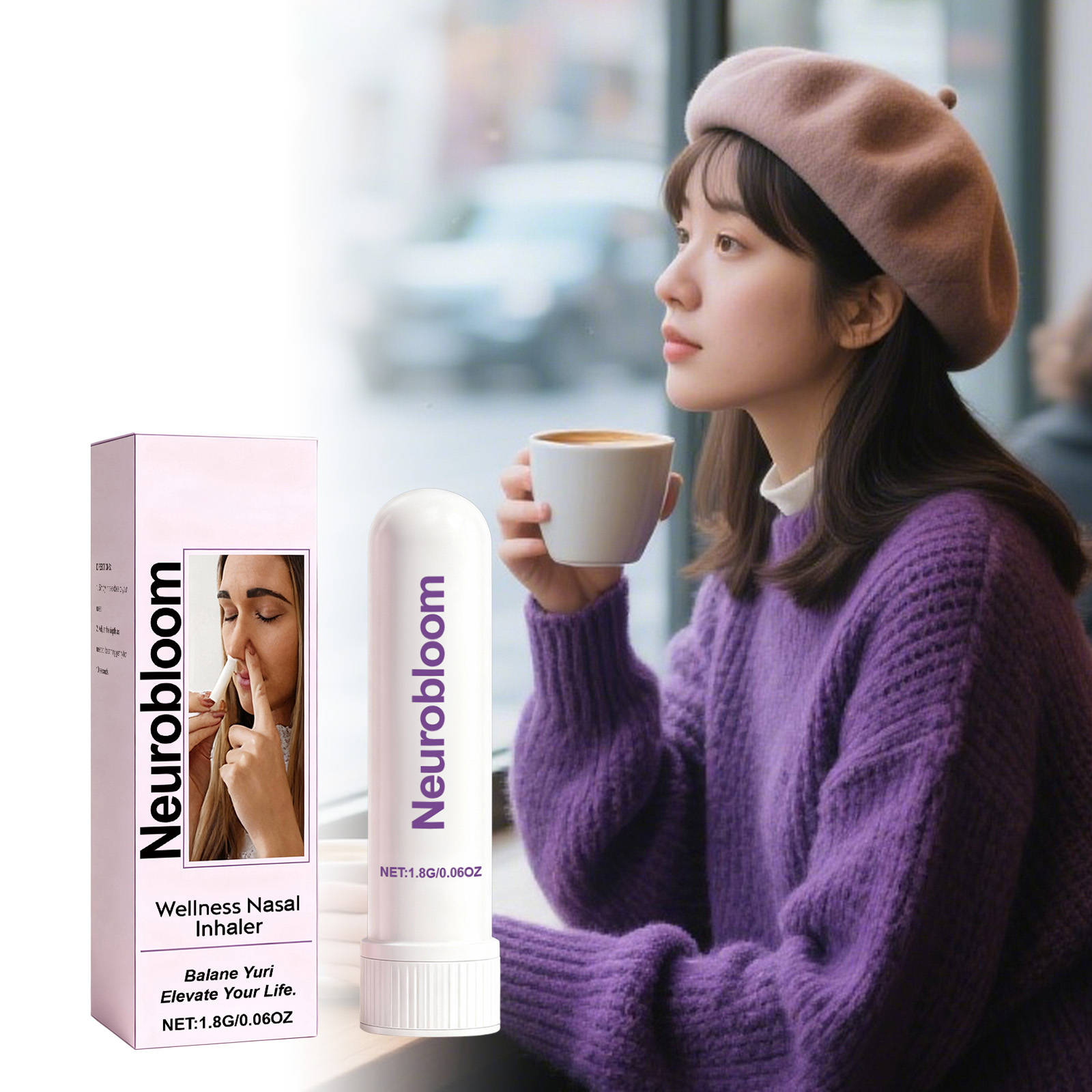 Body Care Nasal Inhaler Mild Protection Cozy Refreshing Portable Daily Nose Care Tool Soft Gentle Clean Fresh