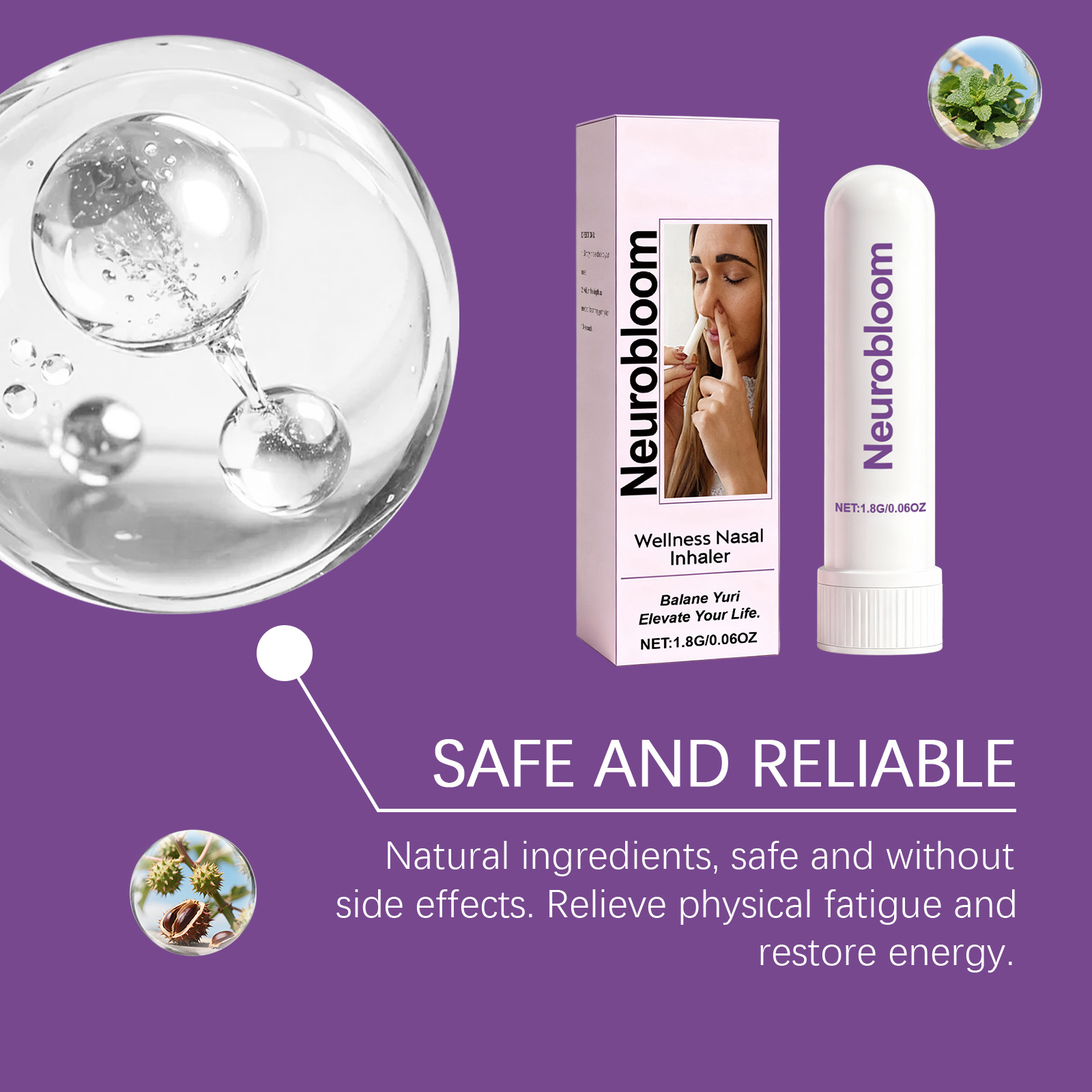 Body Care Nasal Inhaler Mild Protection Cozy Refreshing Portable Daily Nose Care Tool Soft Gentle Clean Fresh