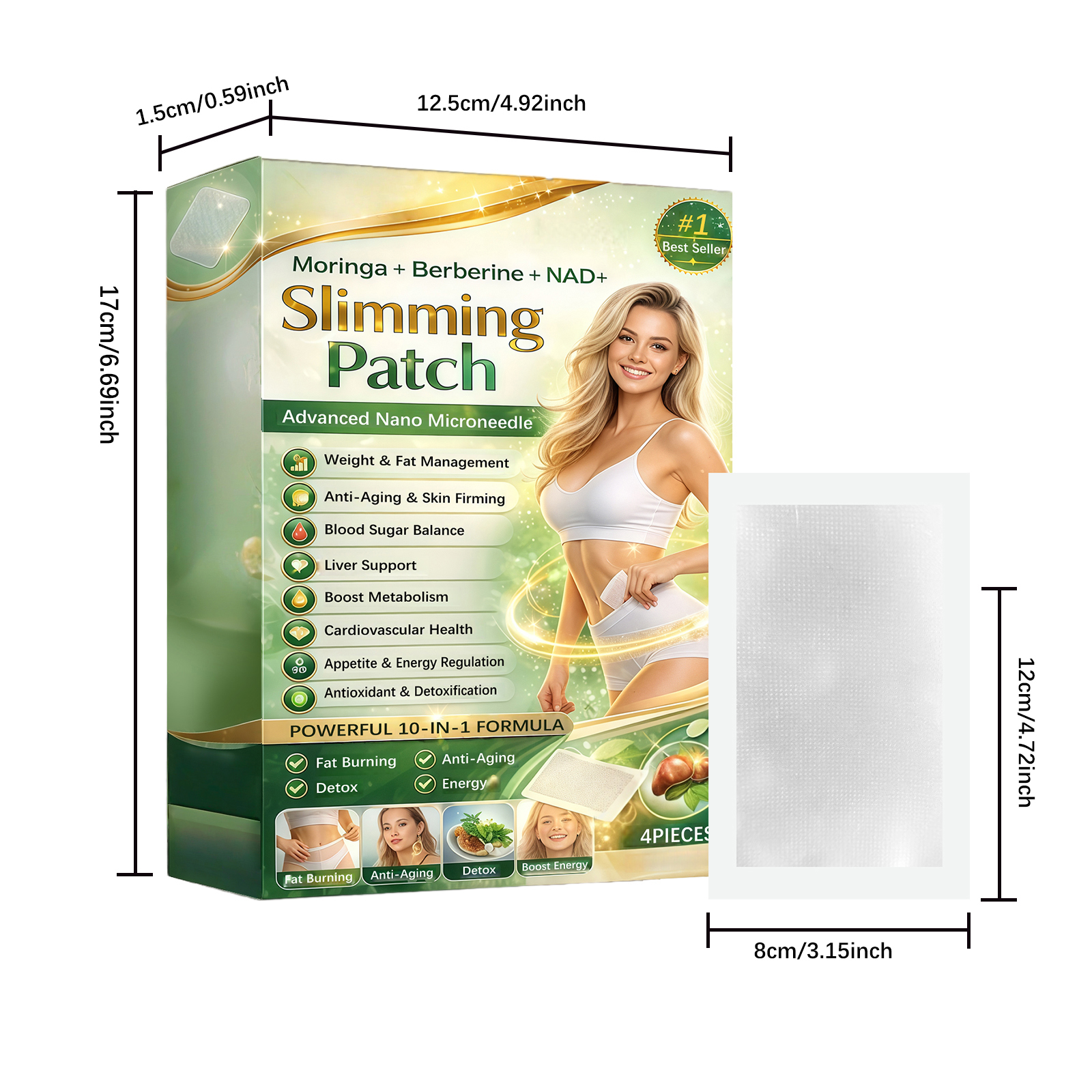 Herbal Body Care Patch Mild Formula Fits Skin Light Convenient Shape Body Curves