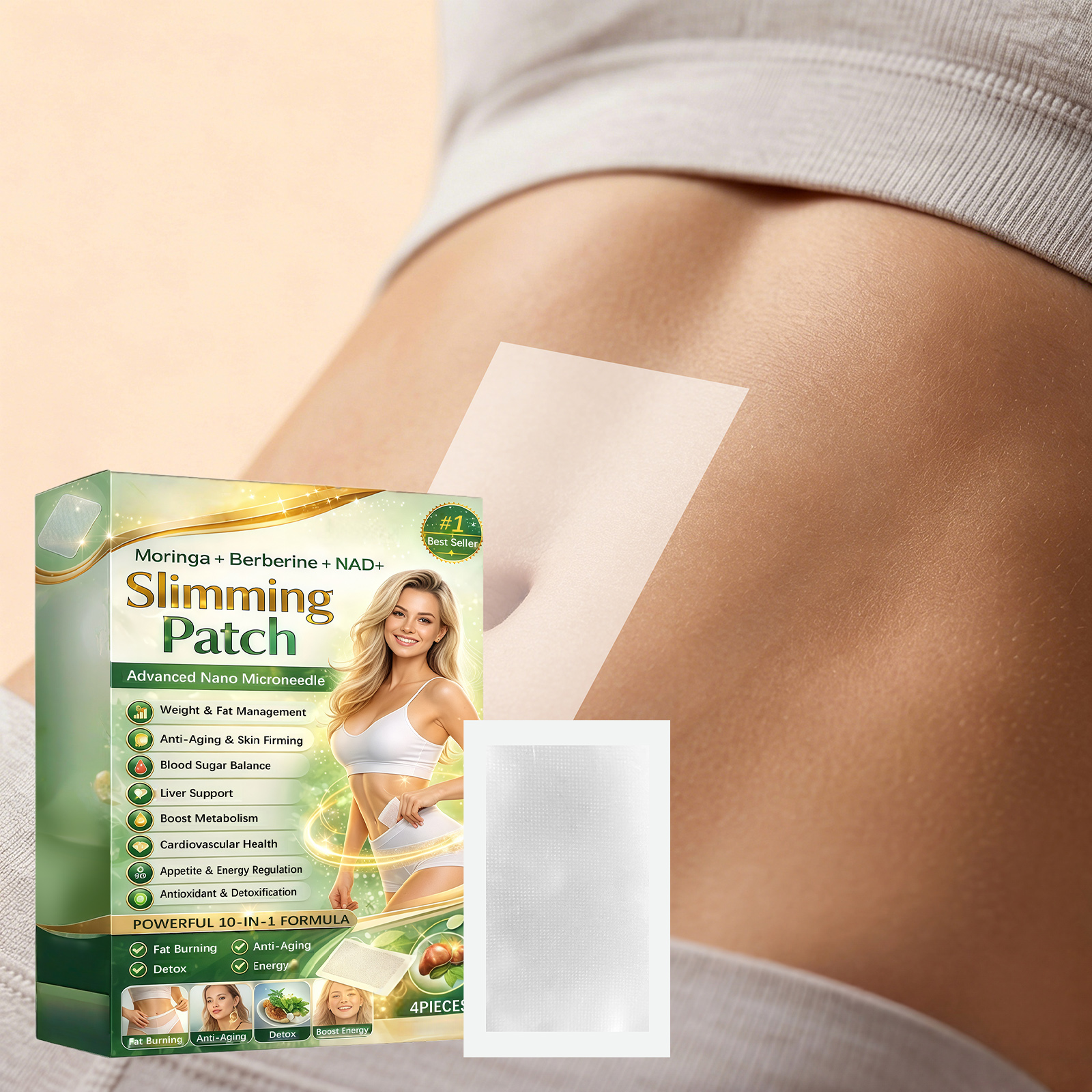 Herbal Body Care Patch Mild Formula Fits Skin Light Convenient Shape Body Curves