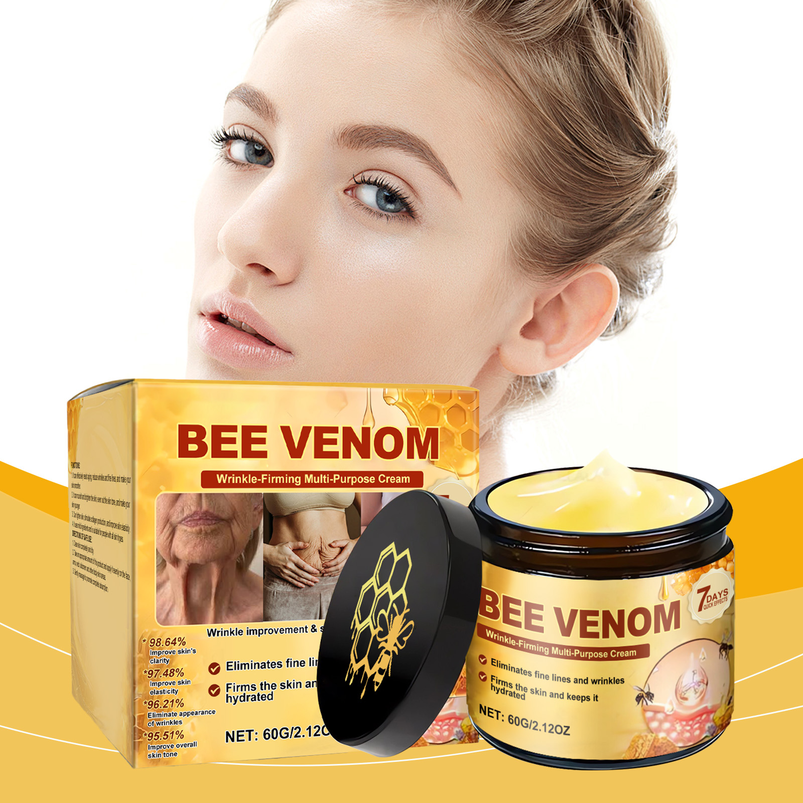 Multi Effect Body Care Cream Moisturize Nourish Rejuvenate Young Skin Face Body Use