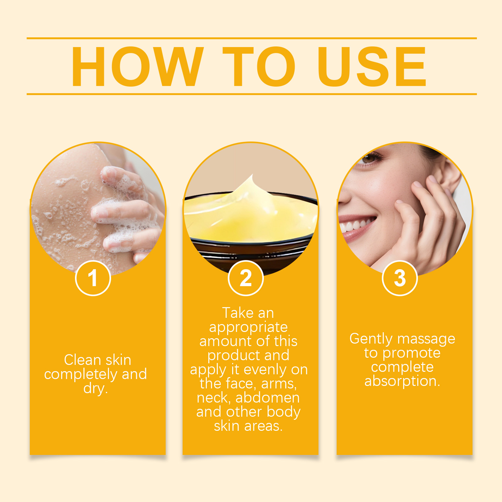 Multi Effect Body Care Cream Moisturize Nourish Rejuvenate Young Skin Face Body Use