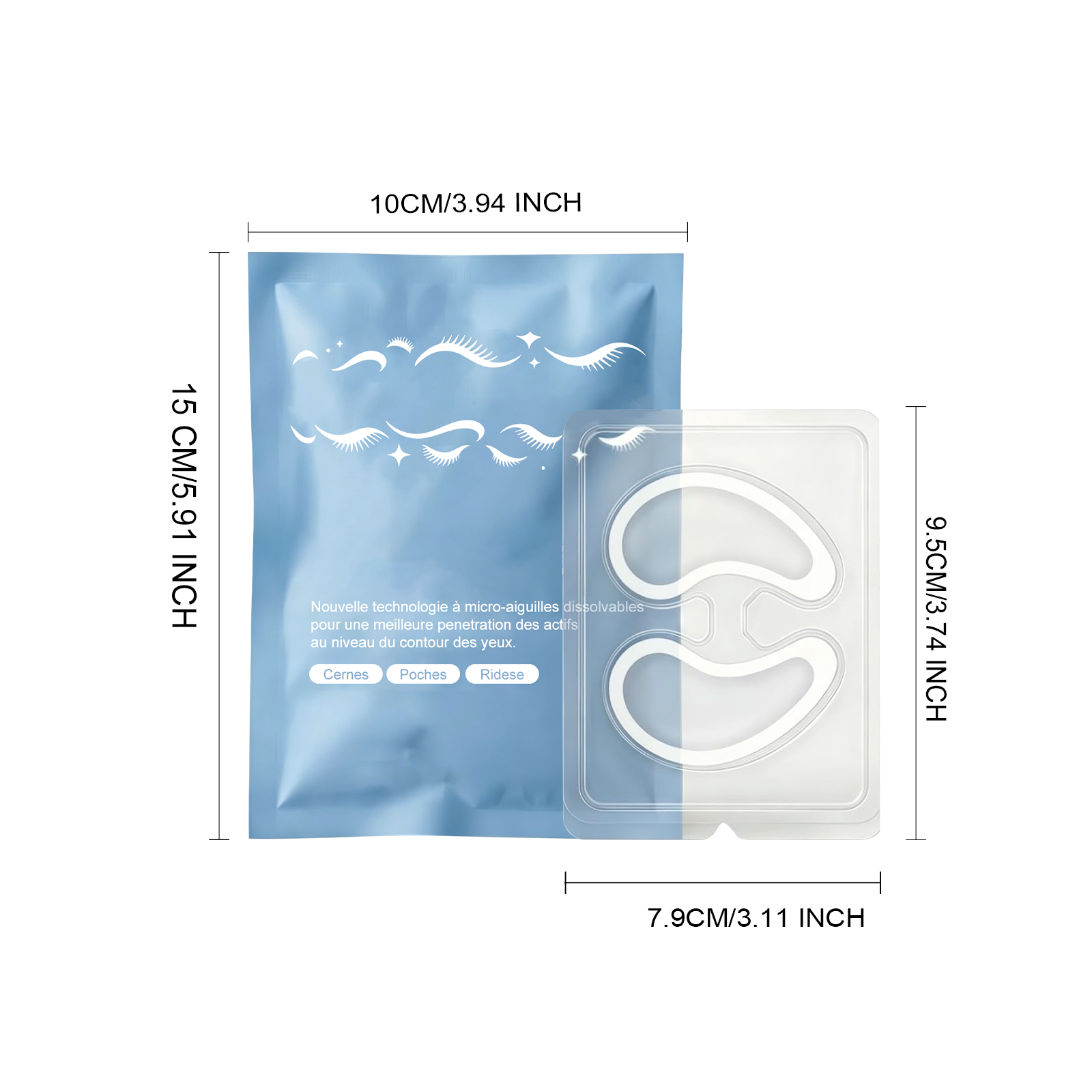 Collagen Eye Mask Daily Care Hydrating Bright Delicate Skin Friendly Soft Comfortable Periorbital Skin Treatment