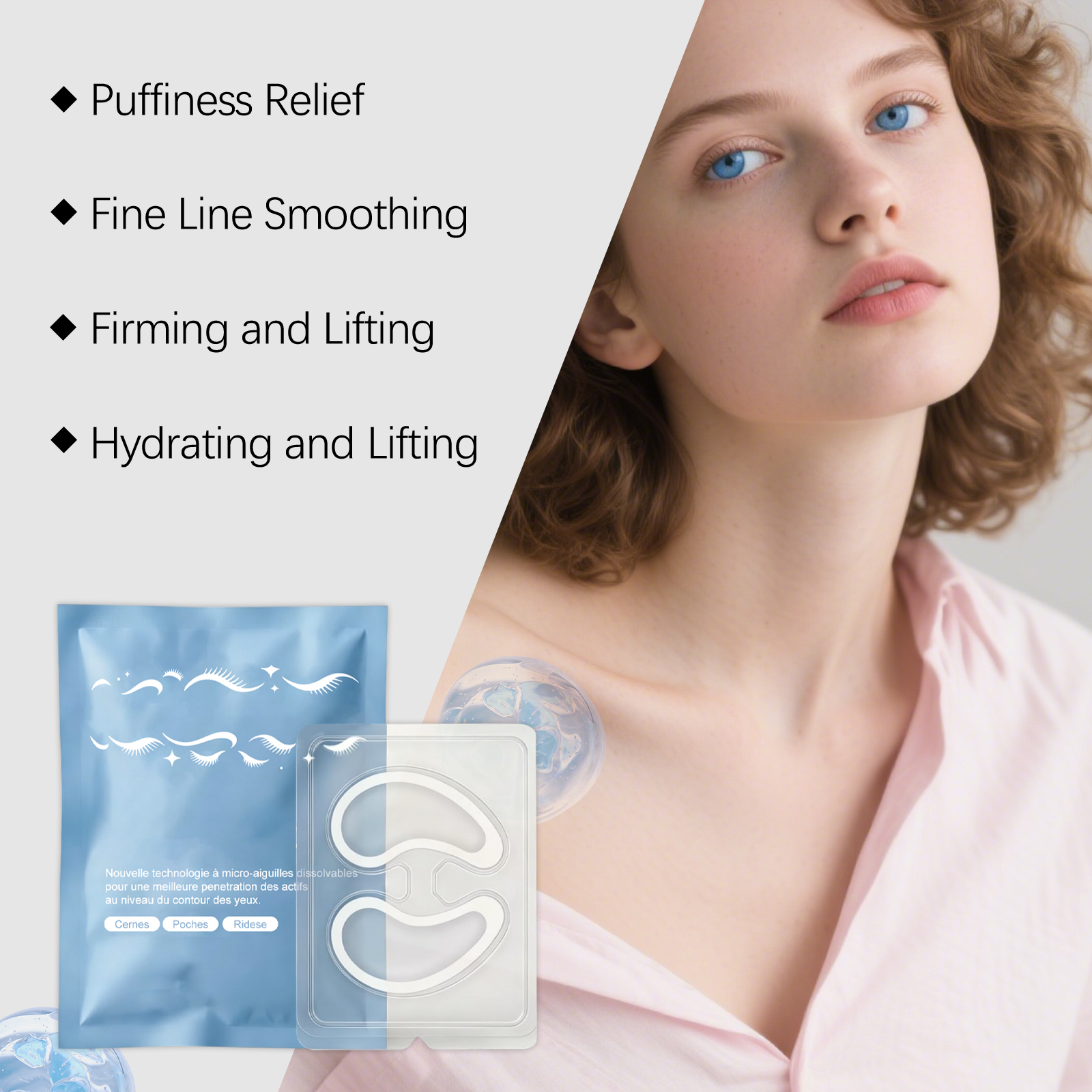 Collagen Eye Mask Daily Care Hydrating Bright Delicate Skin Friendly Soft Comfortable Periorbital Skin Treatment