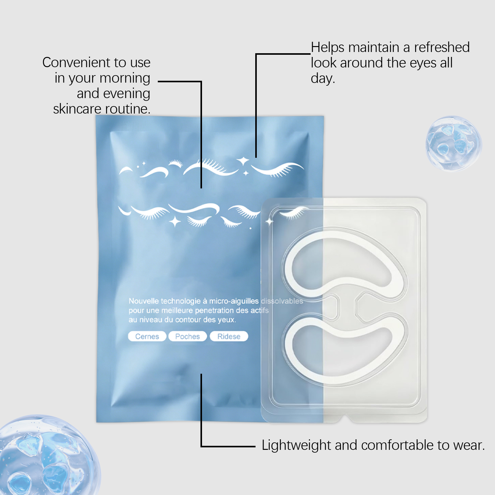 Collagen Eye Mask Daily Care Hydrating Bright Delicate Skin Friendly Soft Comfortable Periorbital Skin Treatment