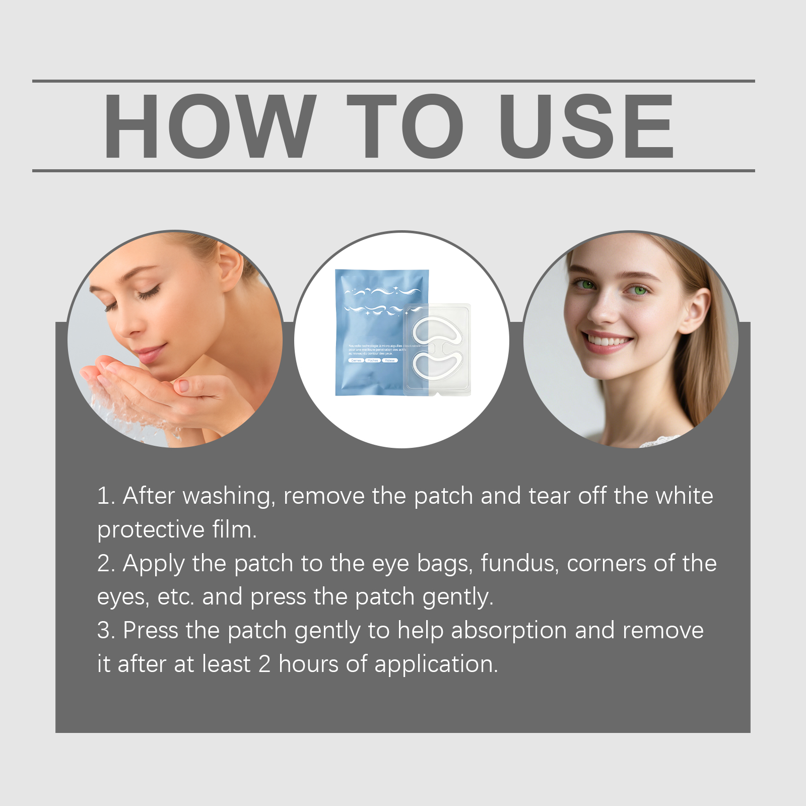 Collagen Eye Mask Daily Care Hydrating Bright Delicate Skin Friendly Soft Comfortable Periorbital Skin Treatment