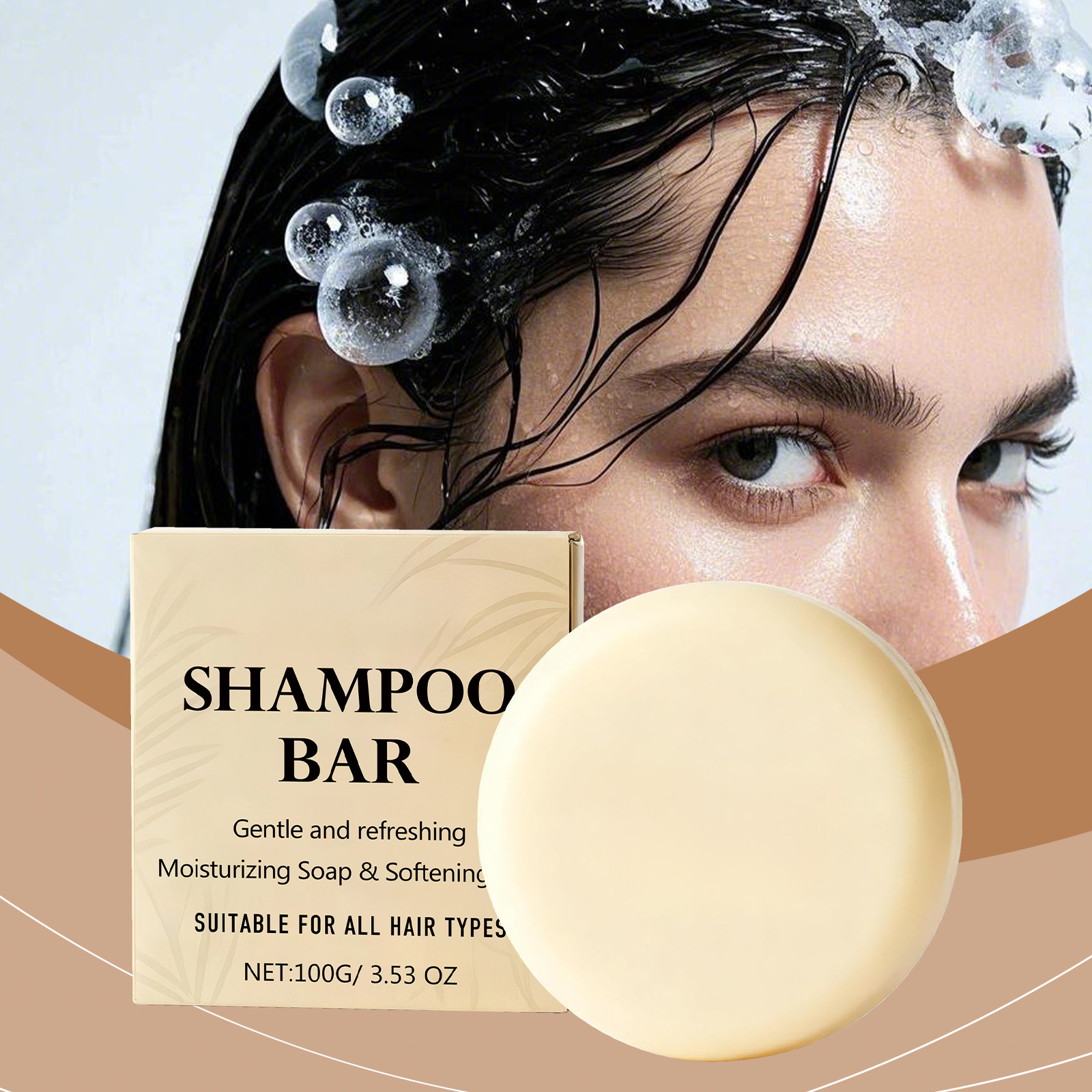 Hair Wash Soap Mild Cleansing Foam Care Frizzy Smooth Daily Maintain Hair Treatment