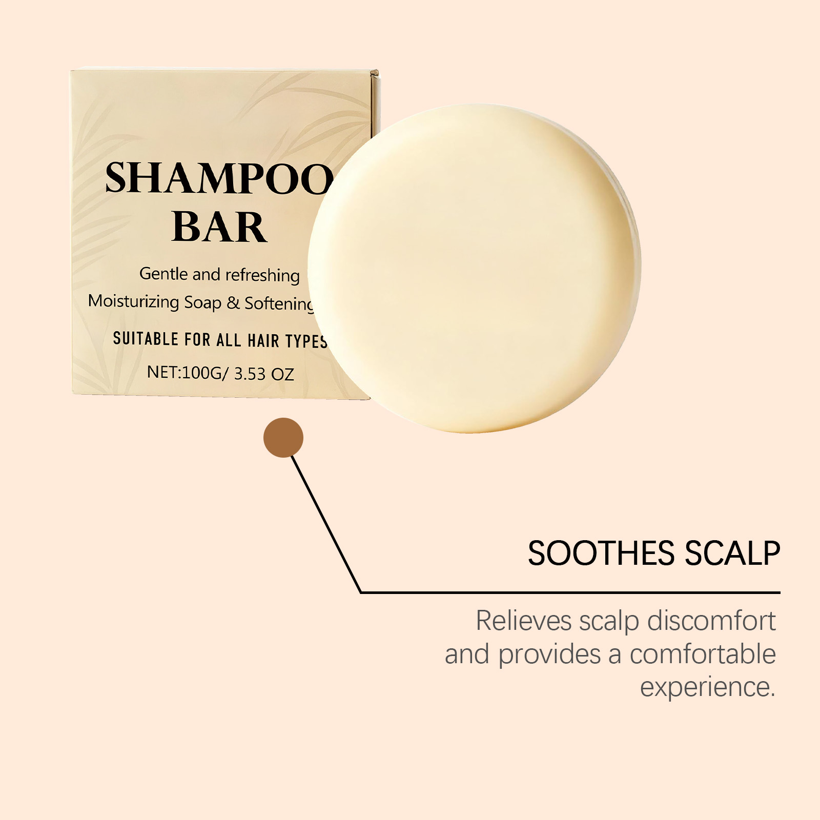 Hair Wash Soap Mild Cleansing Foam Care Frizzy Smooth Daily Maintain Hair Treatment