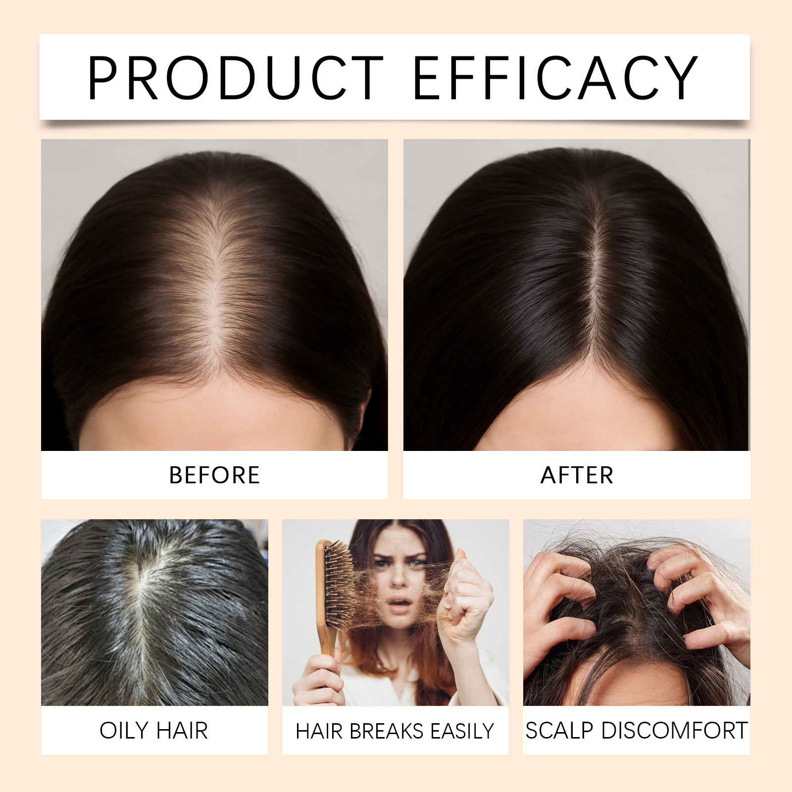 Hair Wash Soap Mild Cleansing Foam Care Frizzy Smooth Daily Maintain Hair Treatment