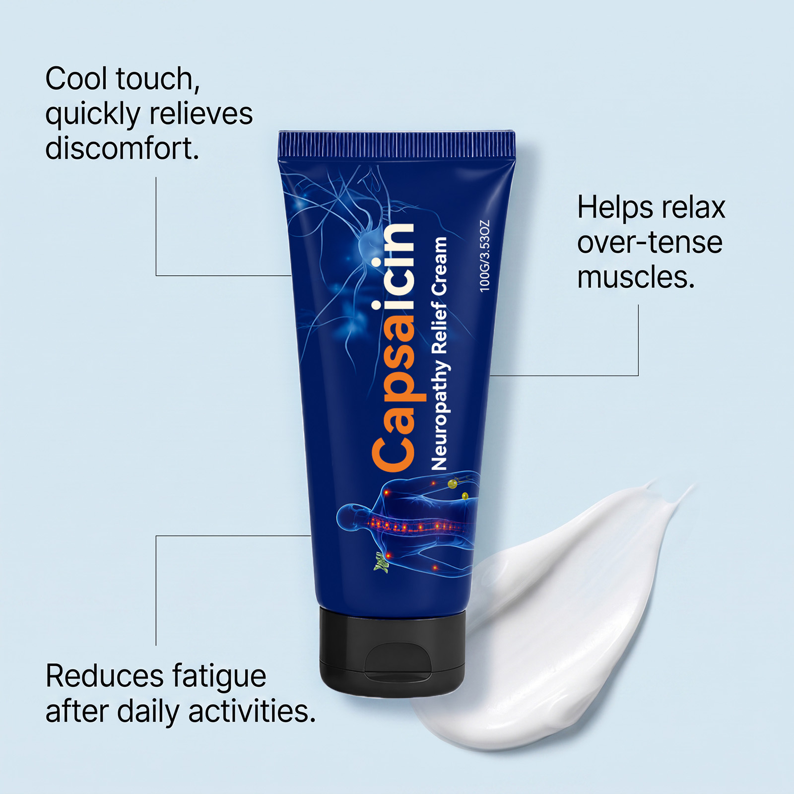Joint Care Cream Mild Ingredients Moisturize Daily External Apply Massage Protect Joints Knees Skin