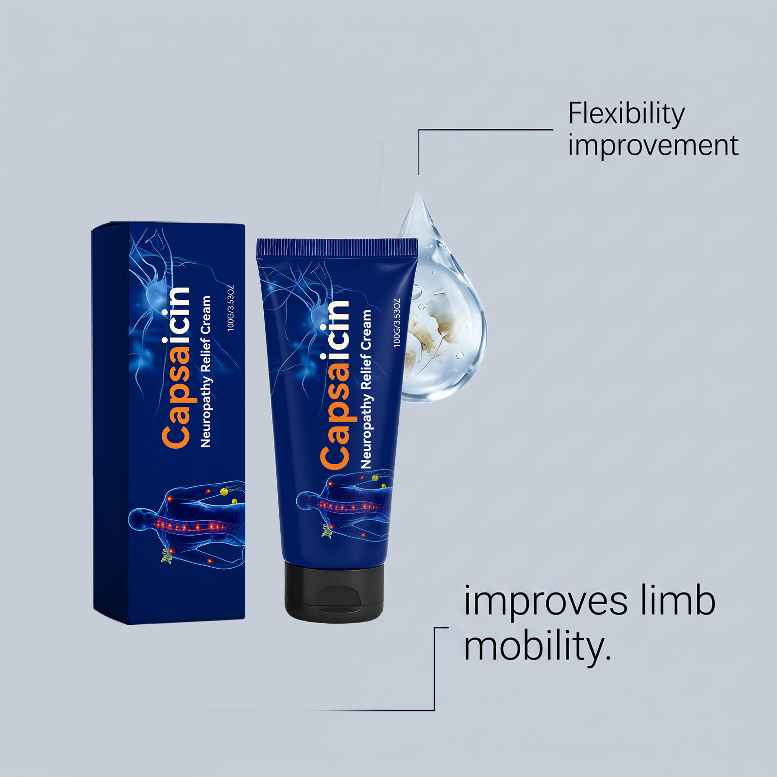 Joint Care Cream Mild Ingredients Moisturize Daily External Apply Massage Protect Joints Knees Skin