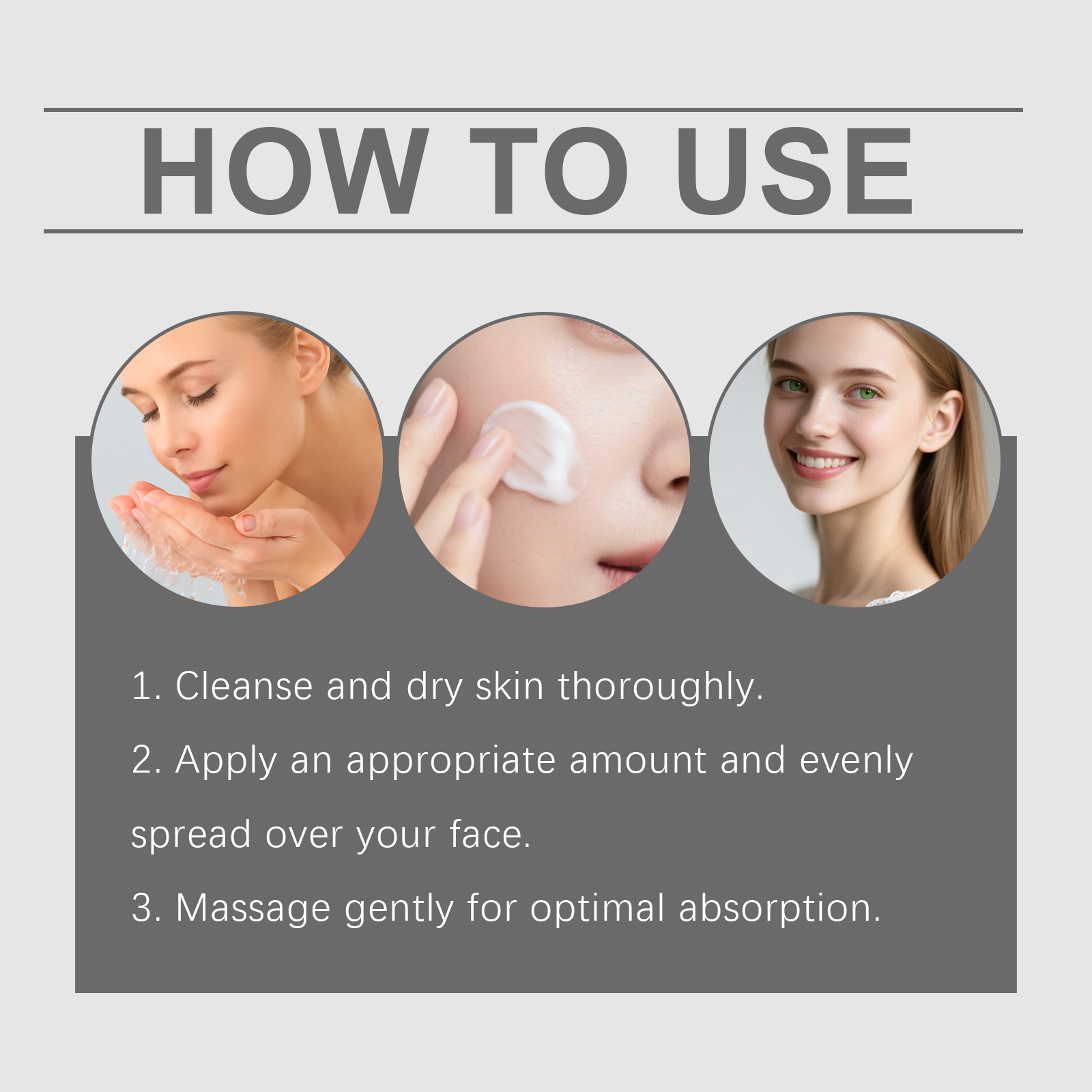 Moisturizing Nourishing Facial Cream Elastic Smooth Texture Lightweight Quick Absorbing Care For Skin