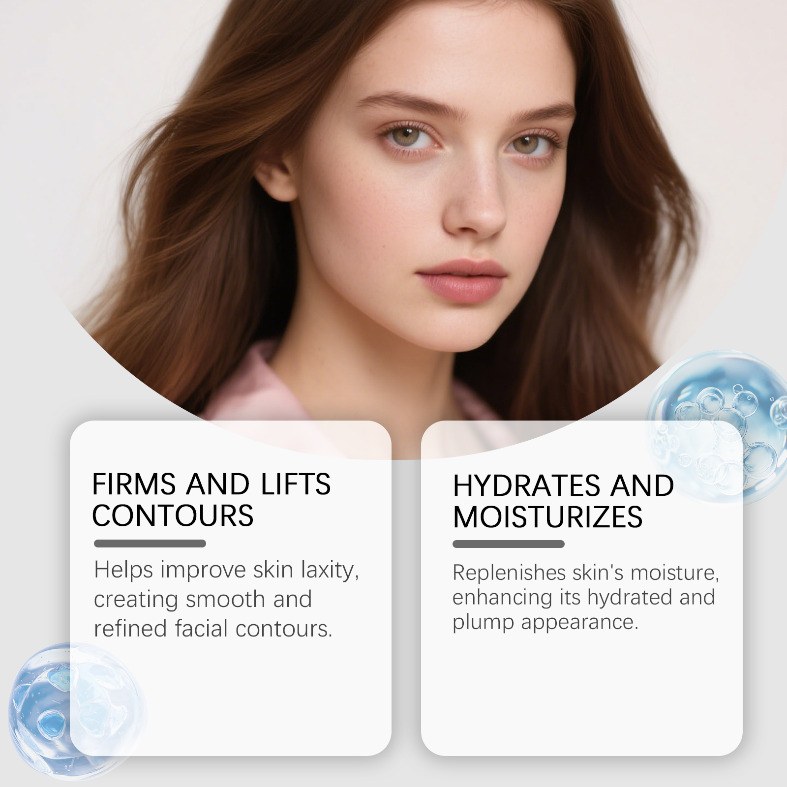 Moisturizing Nourishing Facial Cream Elastic Smooth Texture Lightweight Quick Absorbing Care For Skin