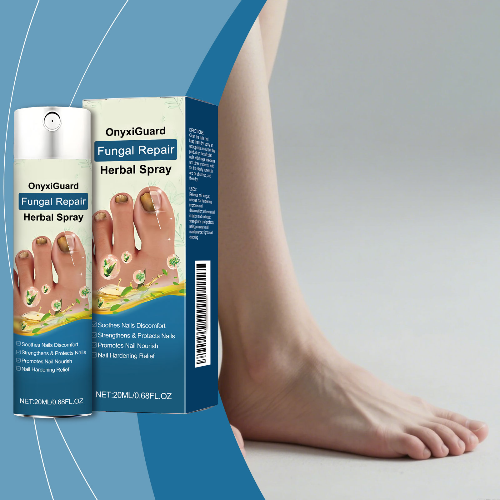 Nail Care Spray Gentle Nourishing Cleansing For Hand Foot Nail Daily Moisturizing Protection