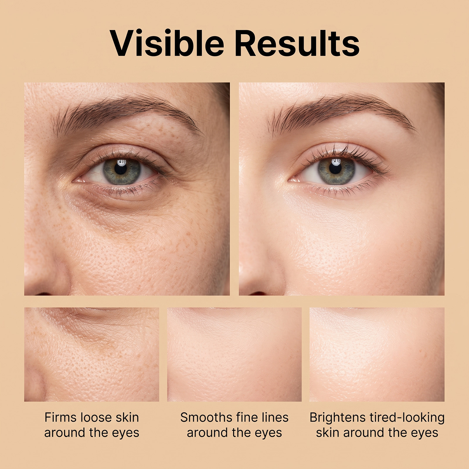 Caffeine Rolling Eye Cream Daily Eye Moisturizing Hydrating Gentle Massage Delicate Skin Care