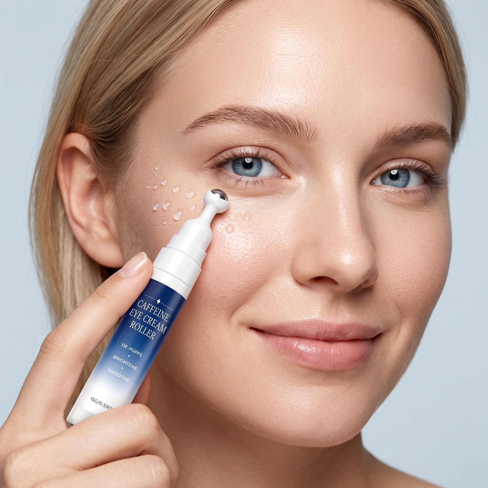 Caffeine Rolling Eye Cream Daily Eye Moisturizing Hydrating Gentle Massage Delicate Skin Care