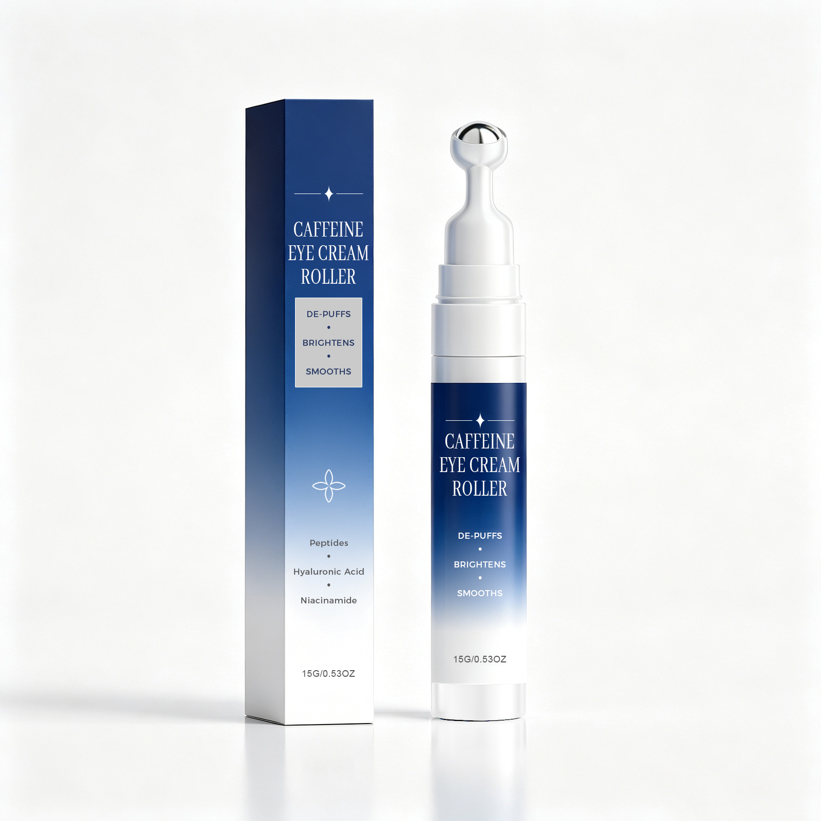 Caffeine Rolling Eye Cream Daily Eye Moisturizing Hydrating Gentle Massage Delicate Skin Care