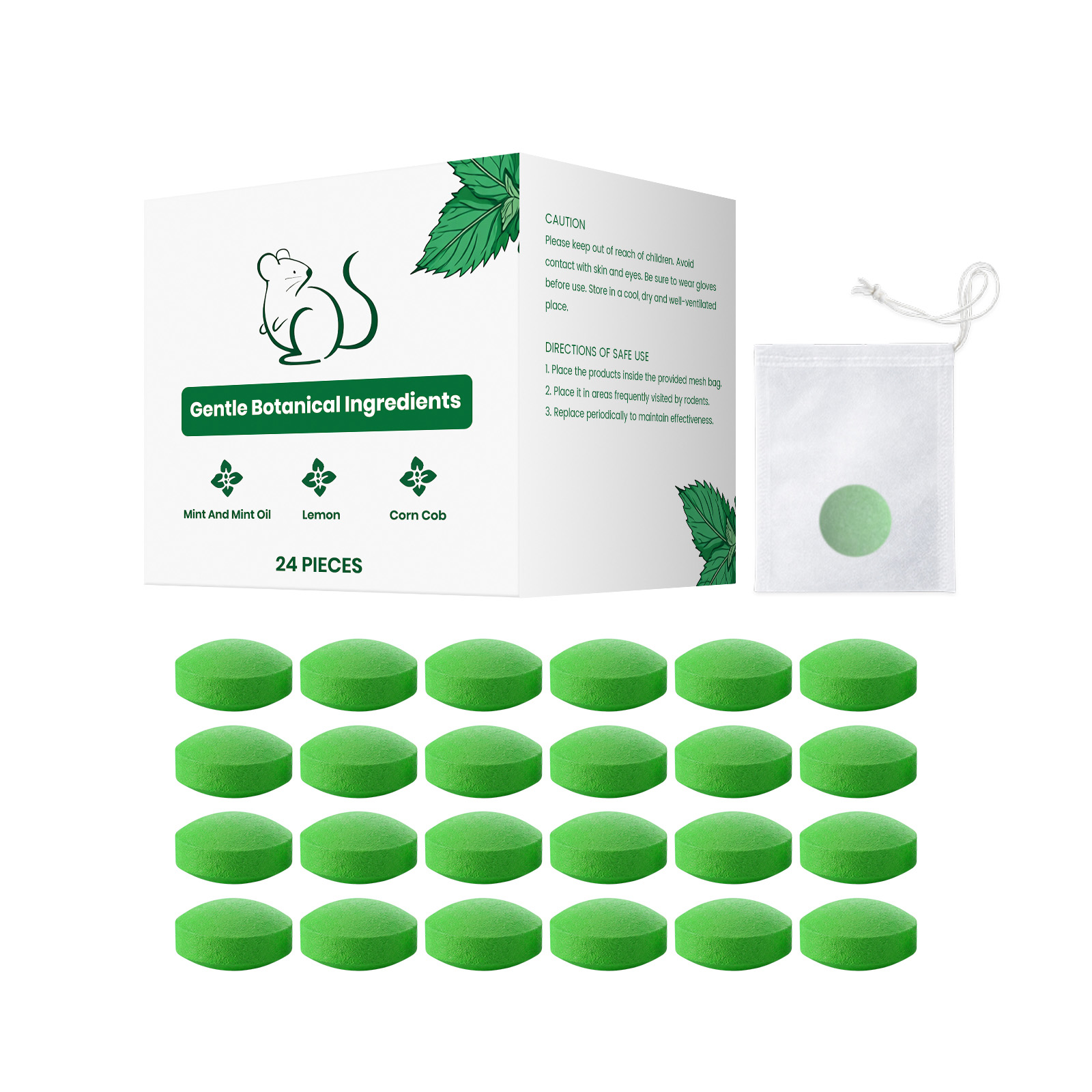 Rat Repellent Pills Daily Household Indoor Outdoor Rodent Repelling Odor Repelling Interference Anti Bite Fresh Protection Pills