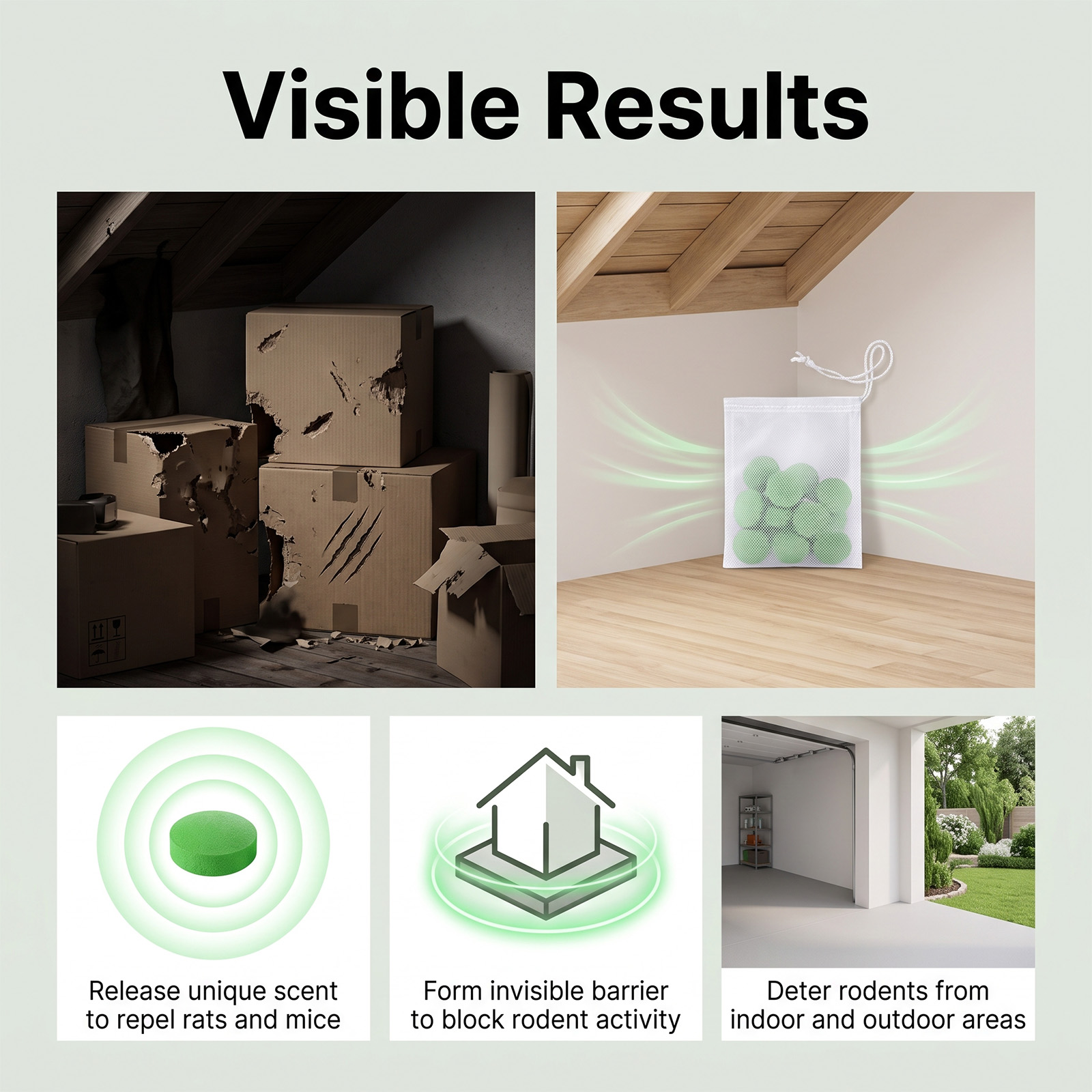 Rat Repellent Pills Daily Household Indoor Outdoor Rodent Repelling Odor Repelling Interference Anti Bite Fresh Protection Pills